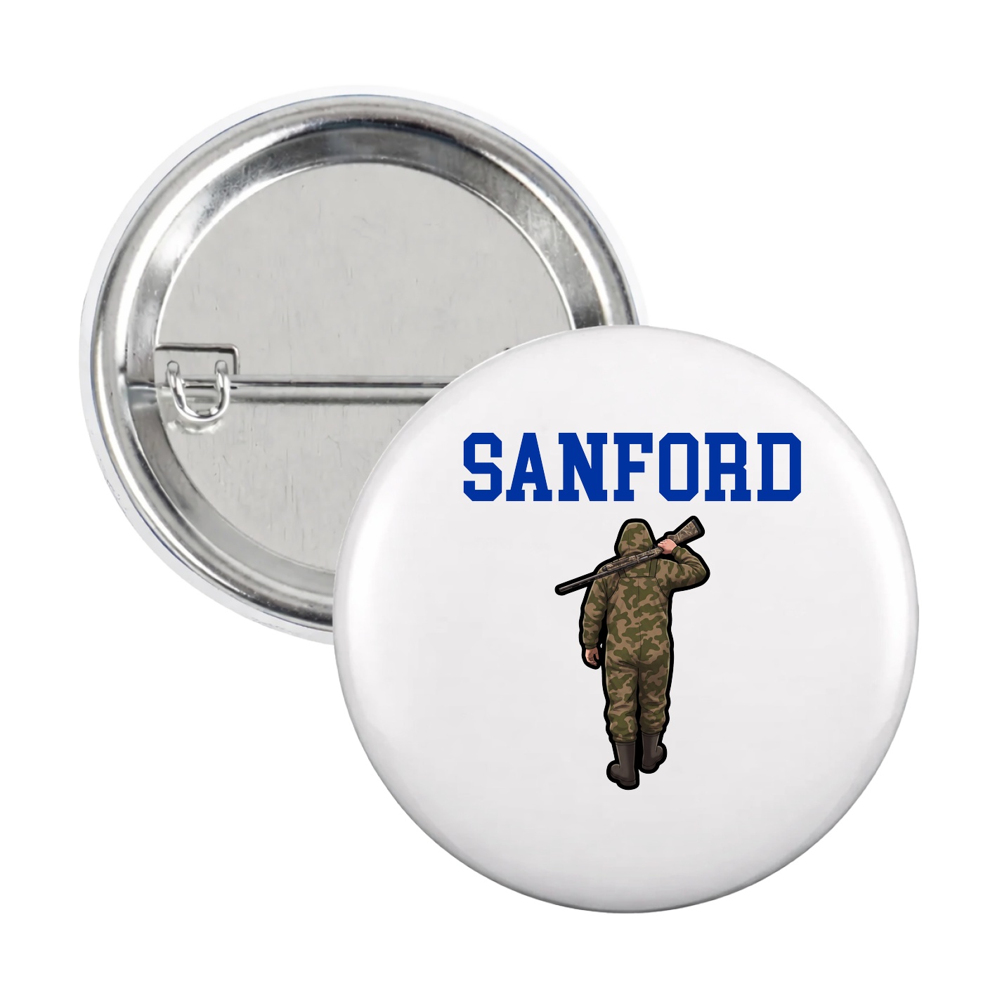 Game Day Button — Shirsey in White