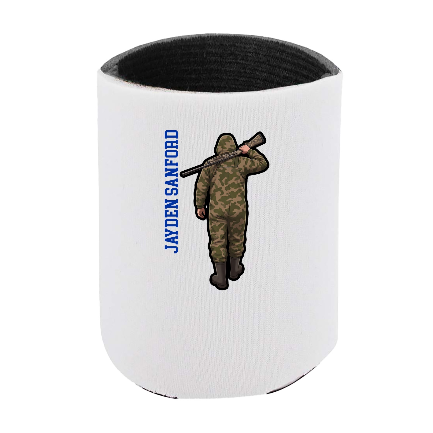 Can Holder — Name Vertical in White