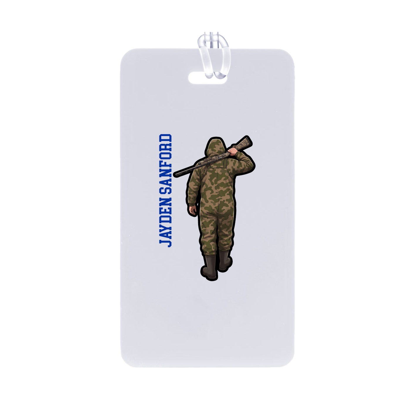Bag Tag — Name Vertical in Classic