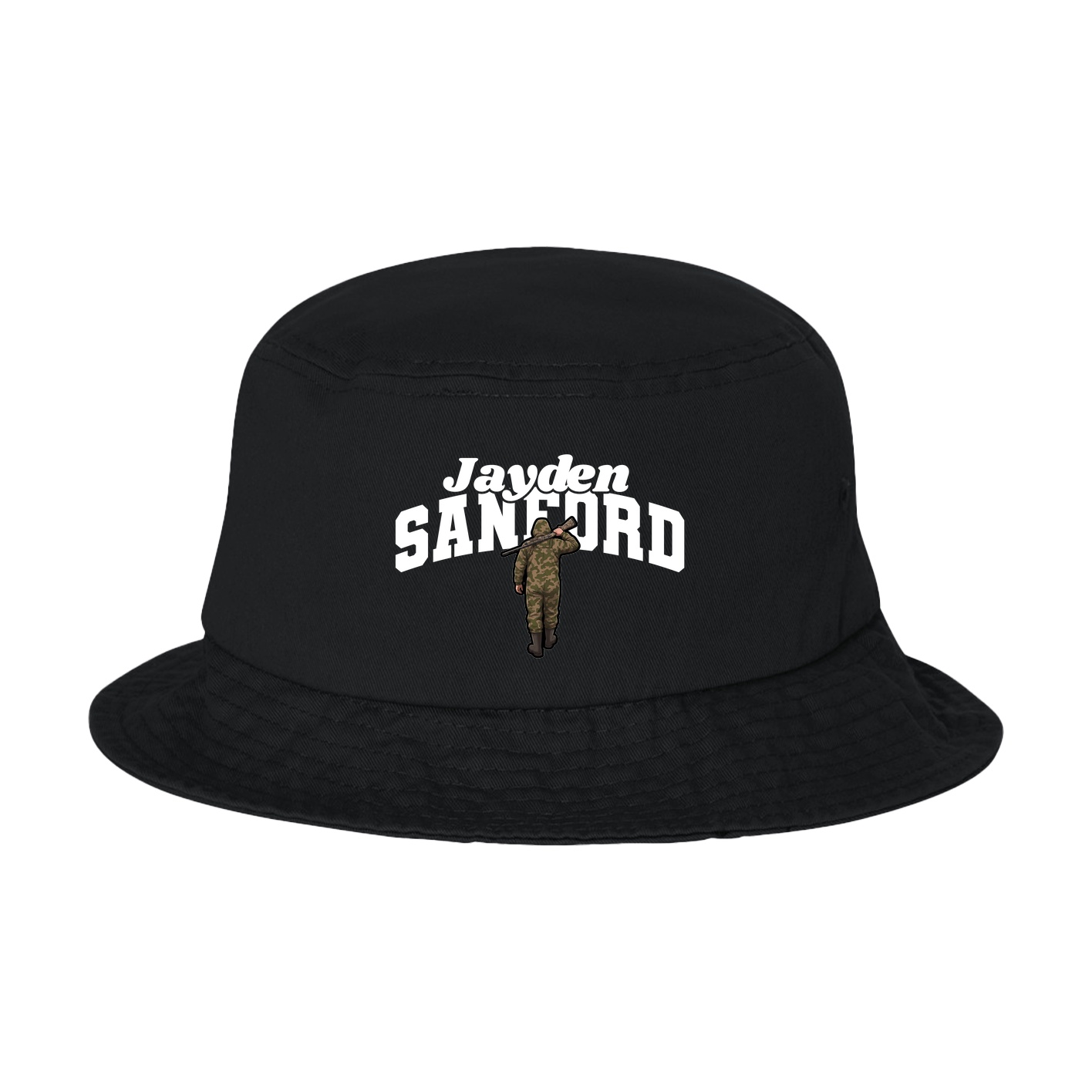 Bucket Cap — Signature Arch in Black