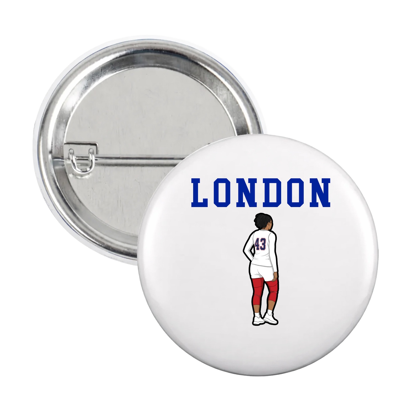 Game Day Button — Shirsey in White