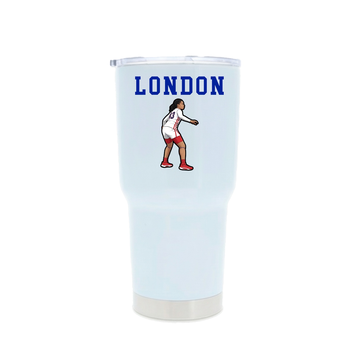 30oz Stainless Steel Tumbler — Shirsey in White