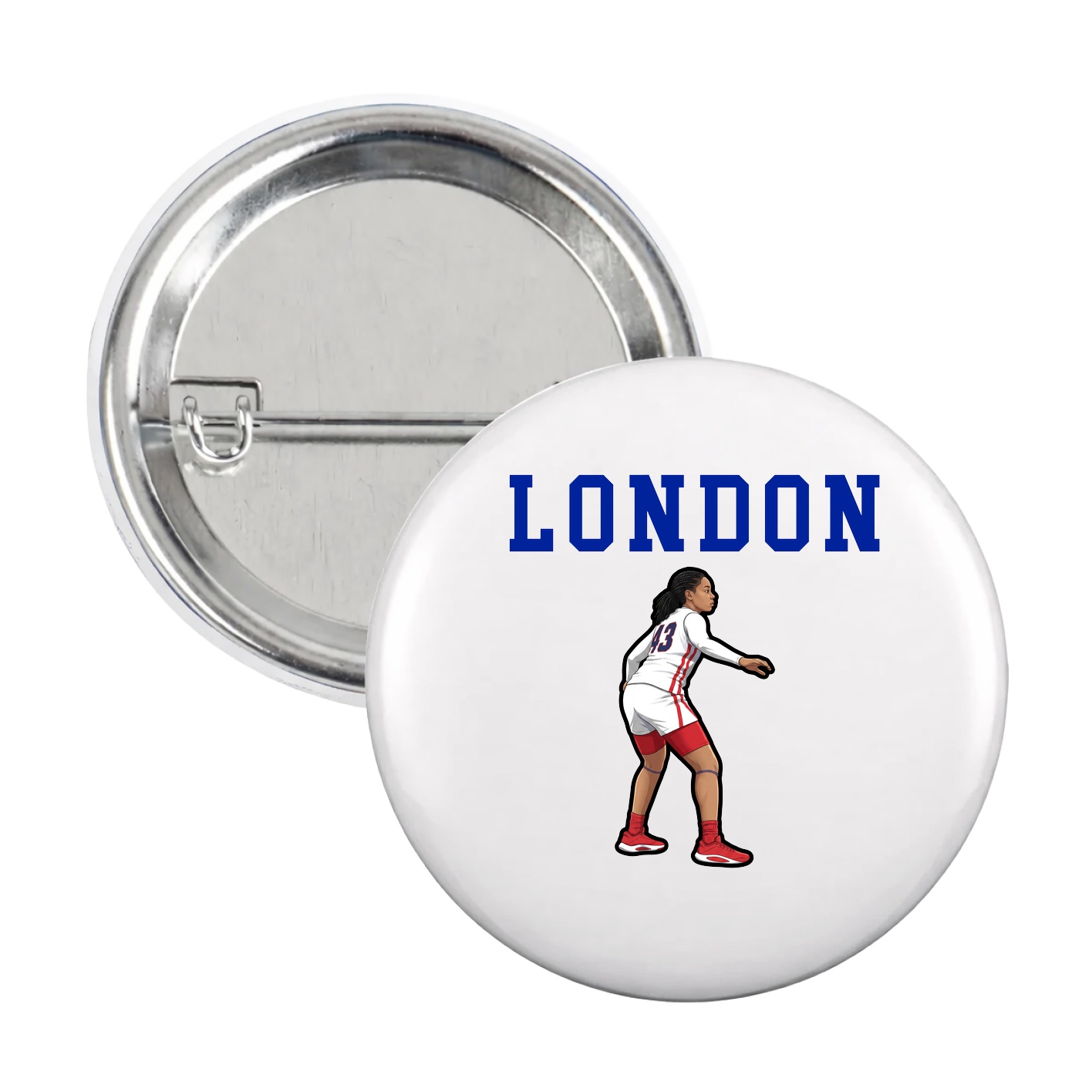 Game Day Button — Shirsey in White