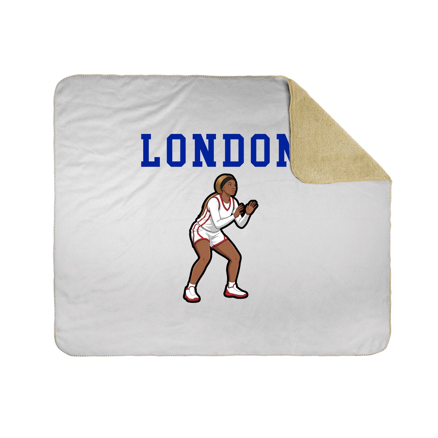 Throw Blanket — Shirsey in White
