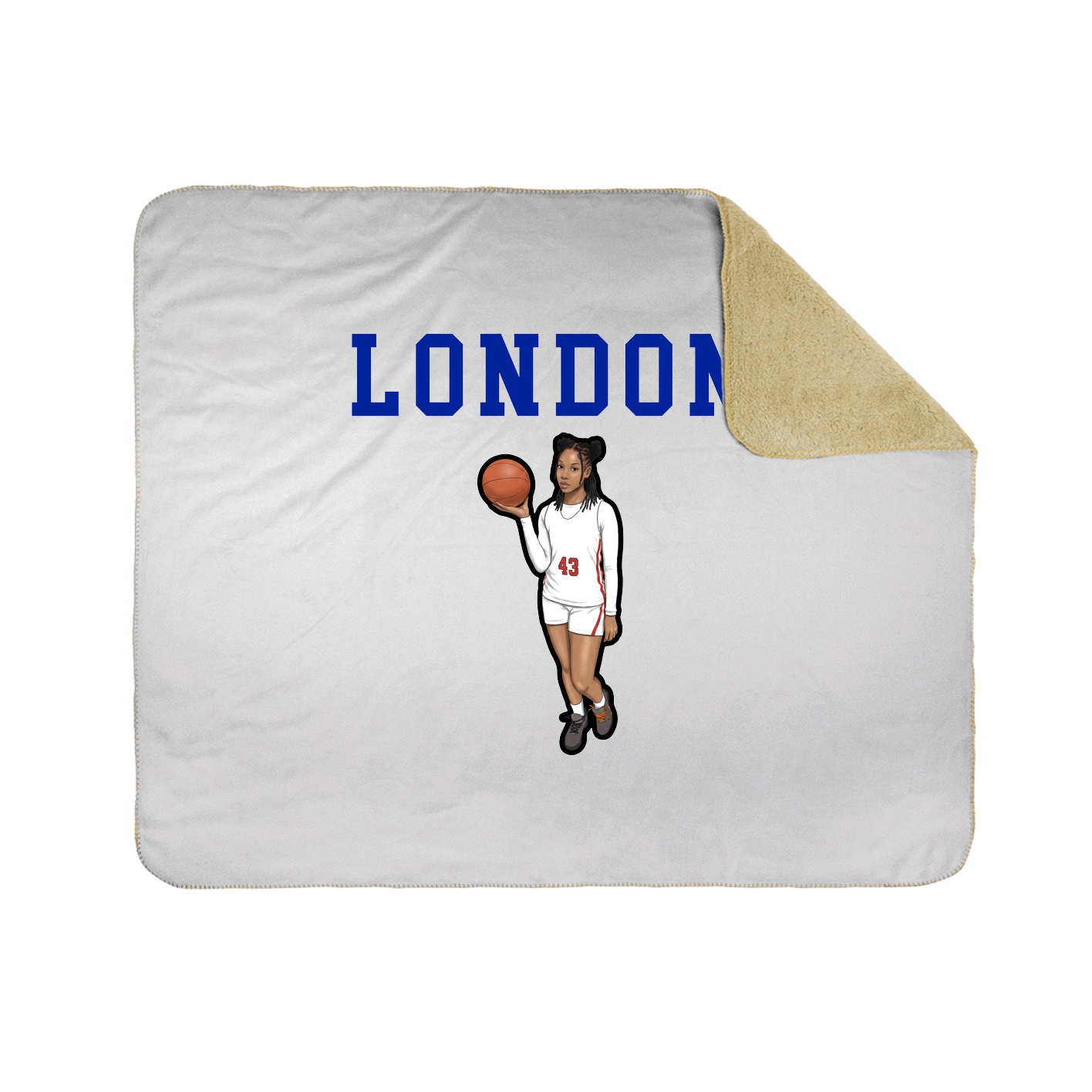 Throw Blanket — Shirsey in White