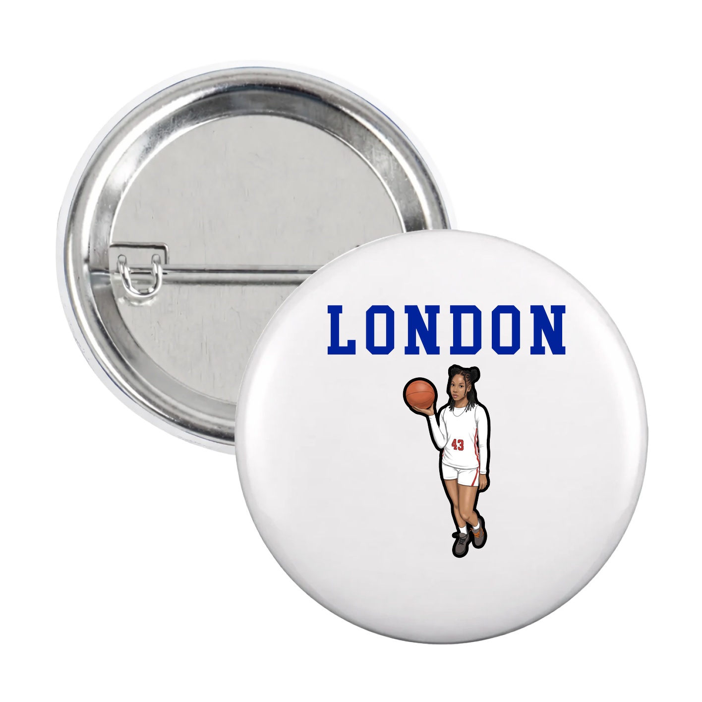 Game Day Button — Shirsey in White