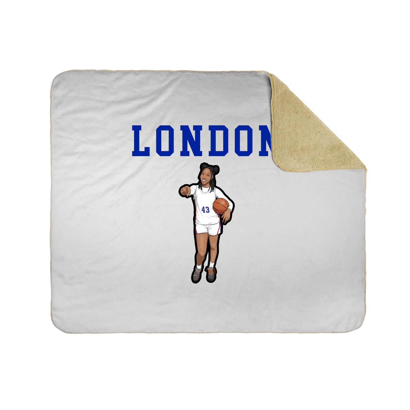 Throw Blanket — Shirsey in White