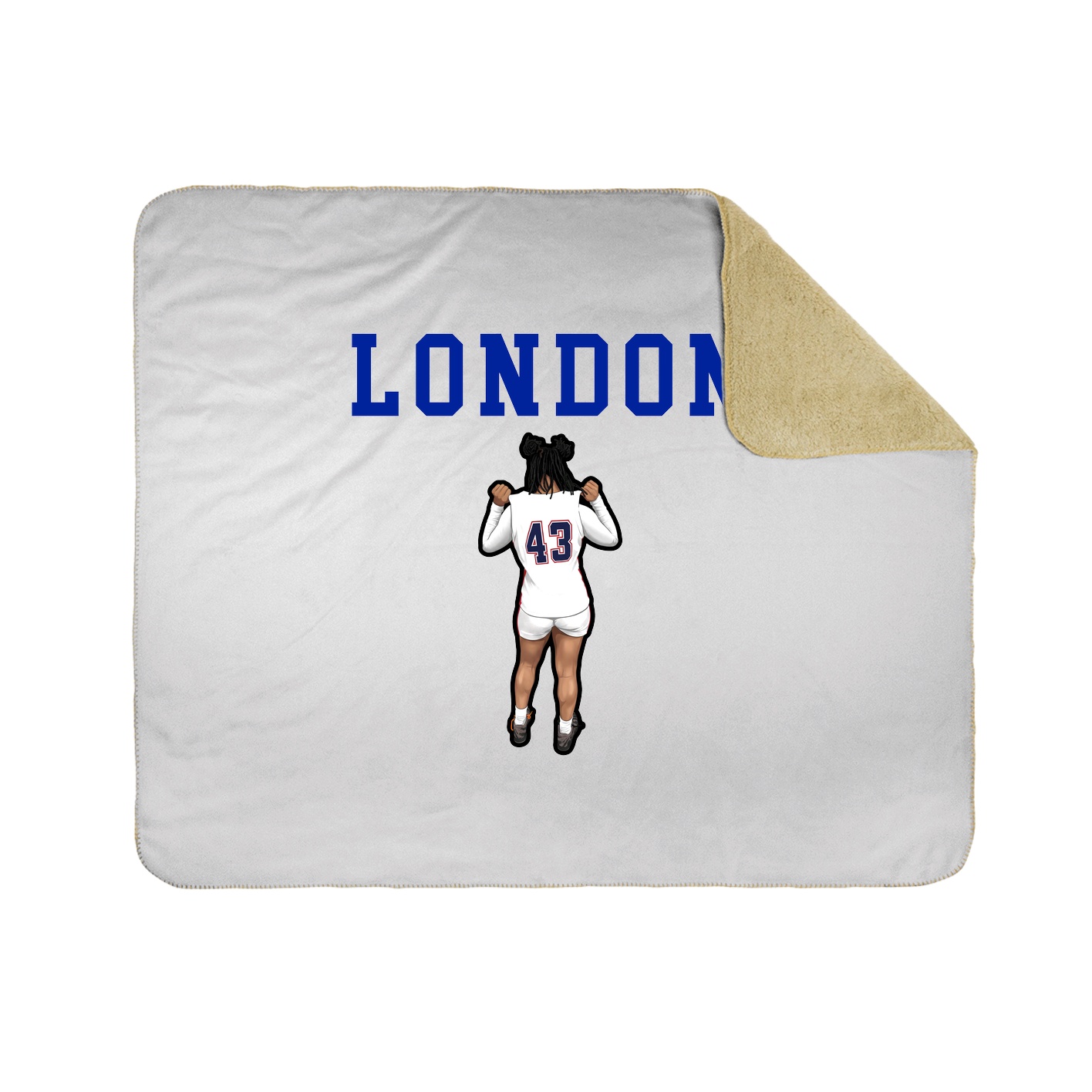 Throw Blanket — Shirsey in White