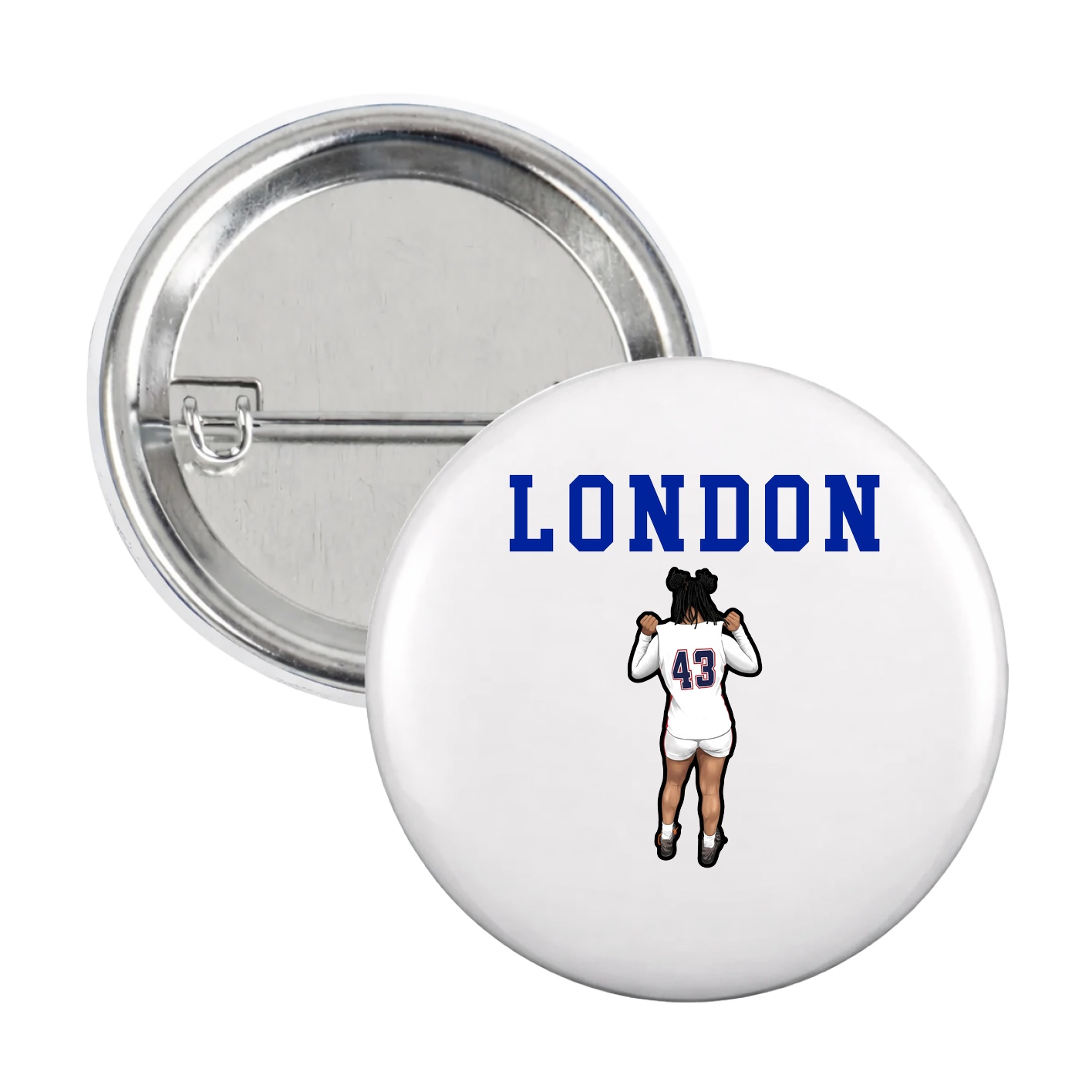 Game Day Button — Shirsey in White