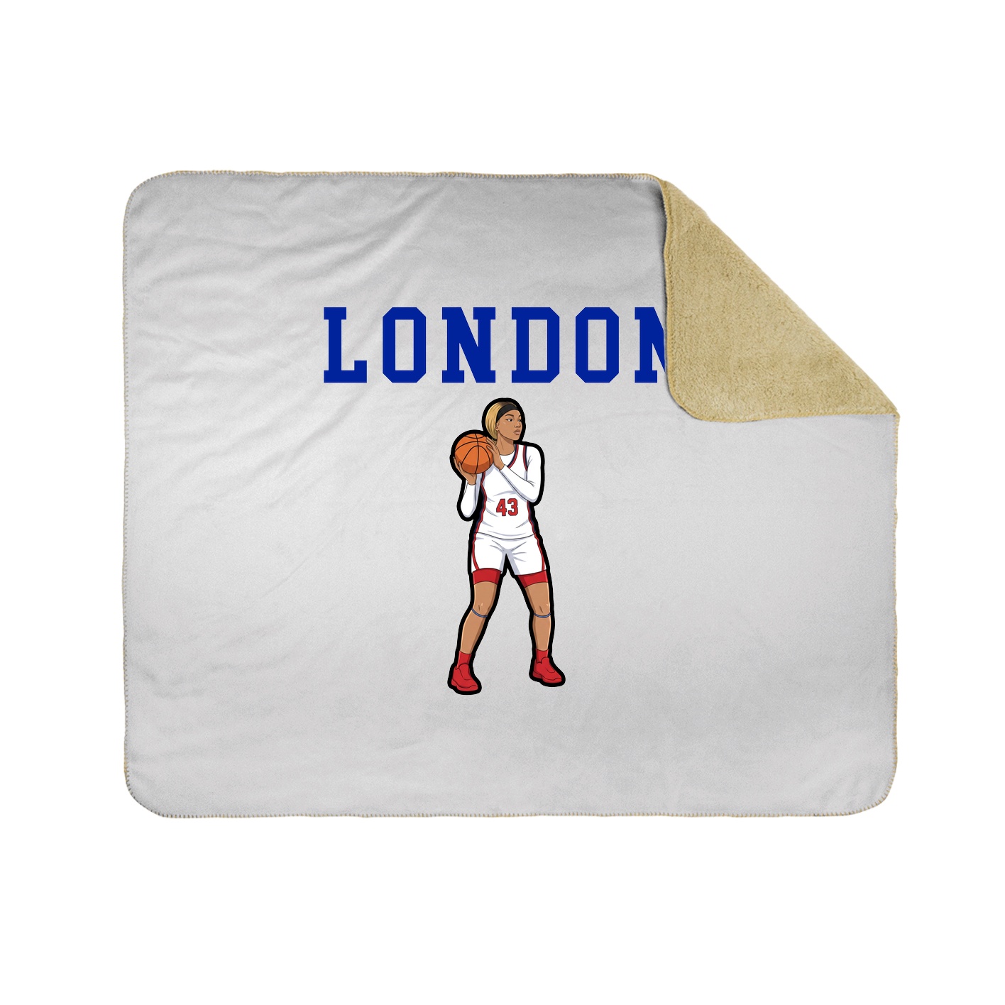 Throw Blanket — Shirsey in White