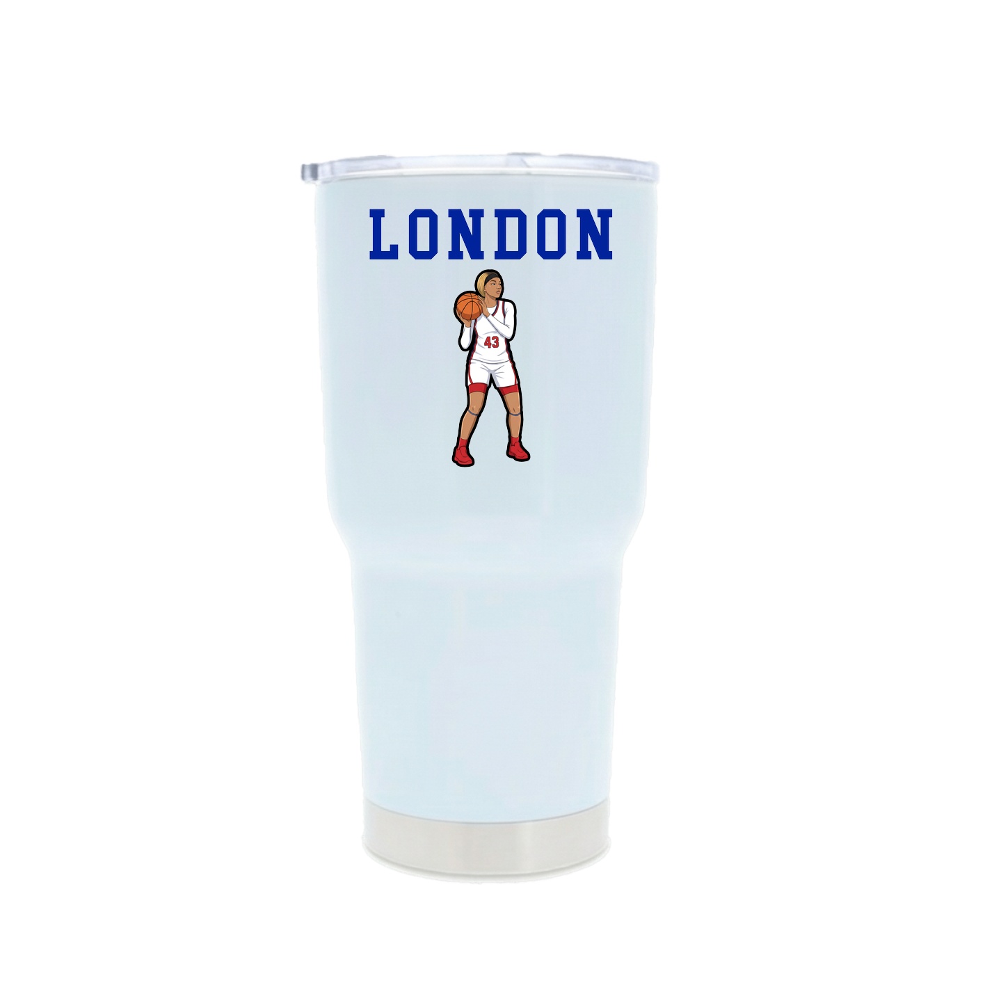 30oz Stainless Steel Tumbler — Shirsey in White