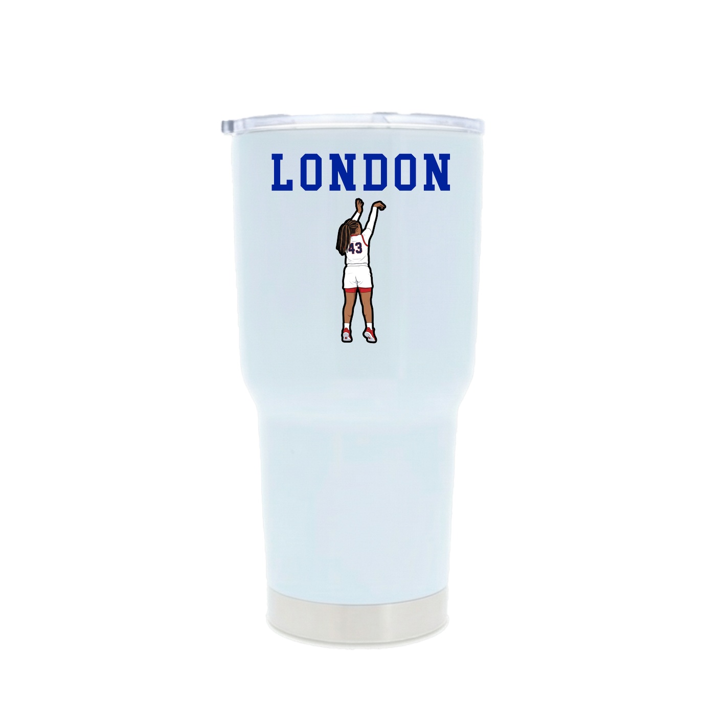30oz Stainless Steel Tumbler — Shirsey in White