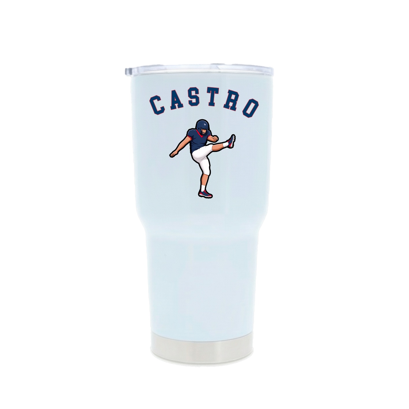 30oz Stainless Steel Tumbler — Shirsey Arch in White