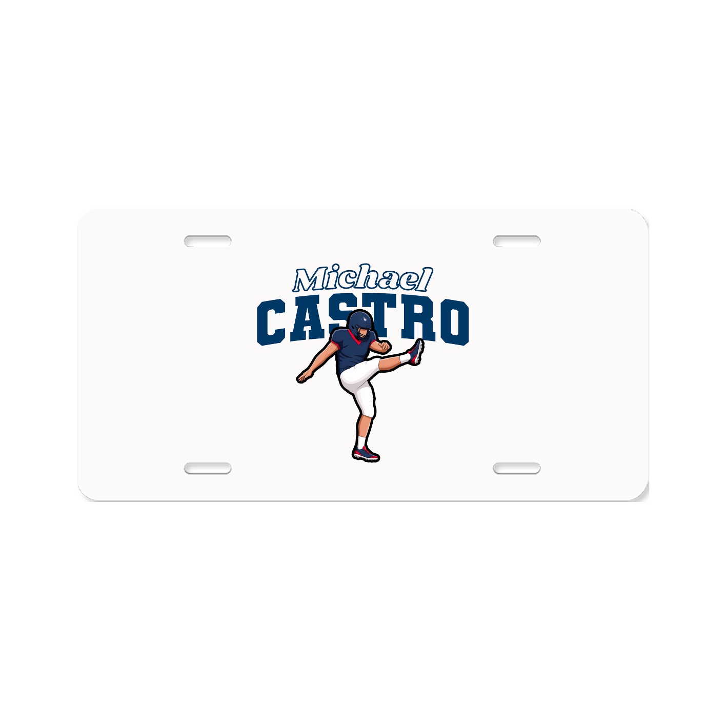 License Plate — Name Arch in Classic
