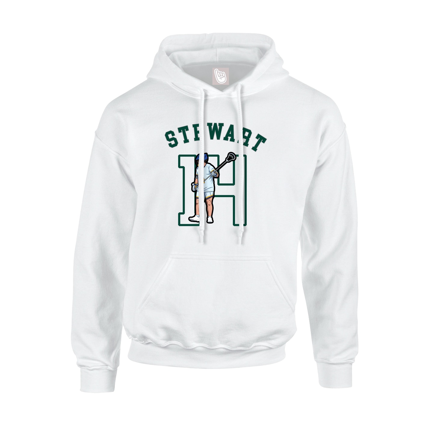 Youth Hoodie — Shirsey Arch in White