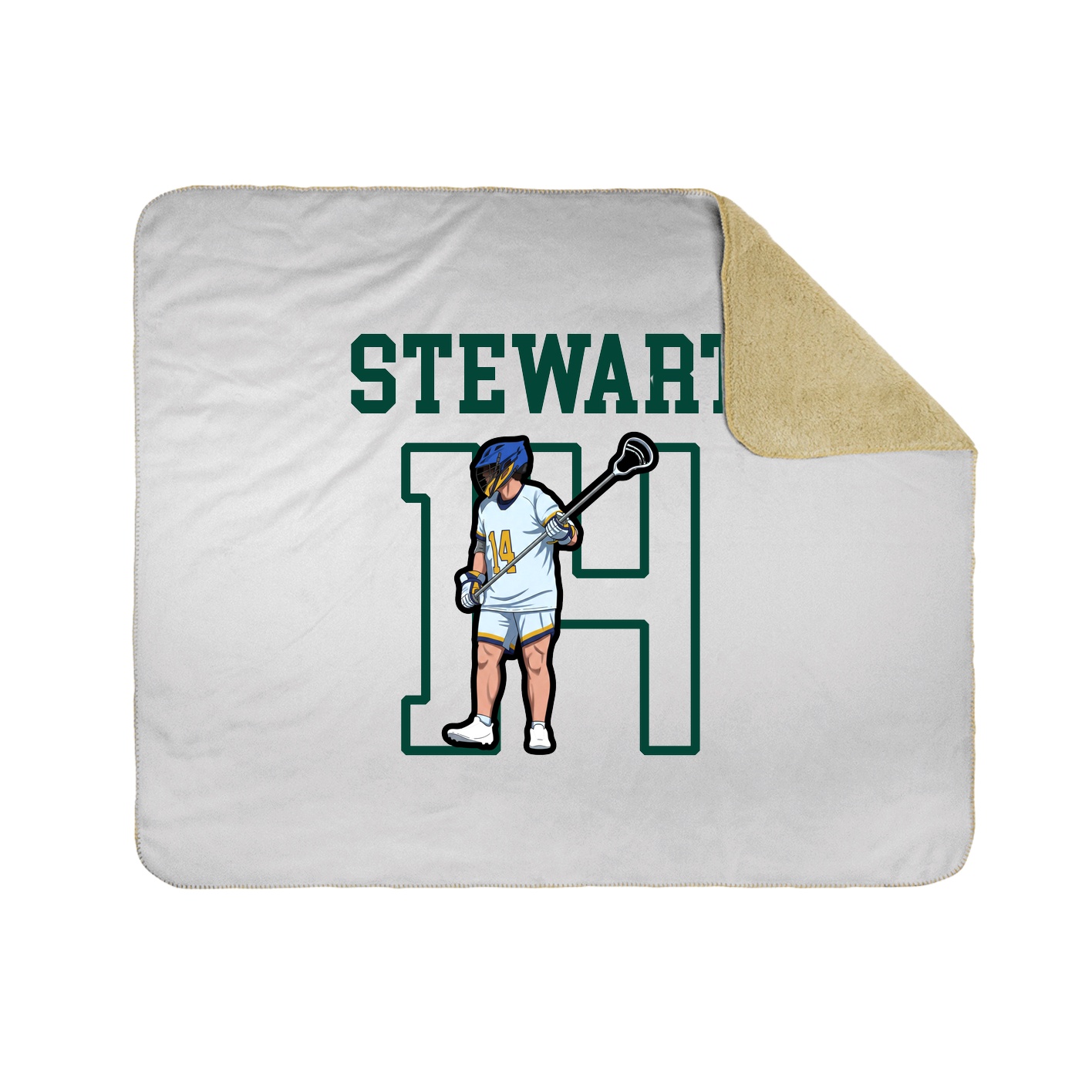 Throw Blanket — Shirsey in White