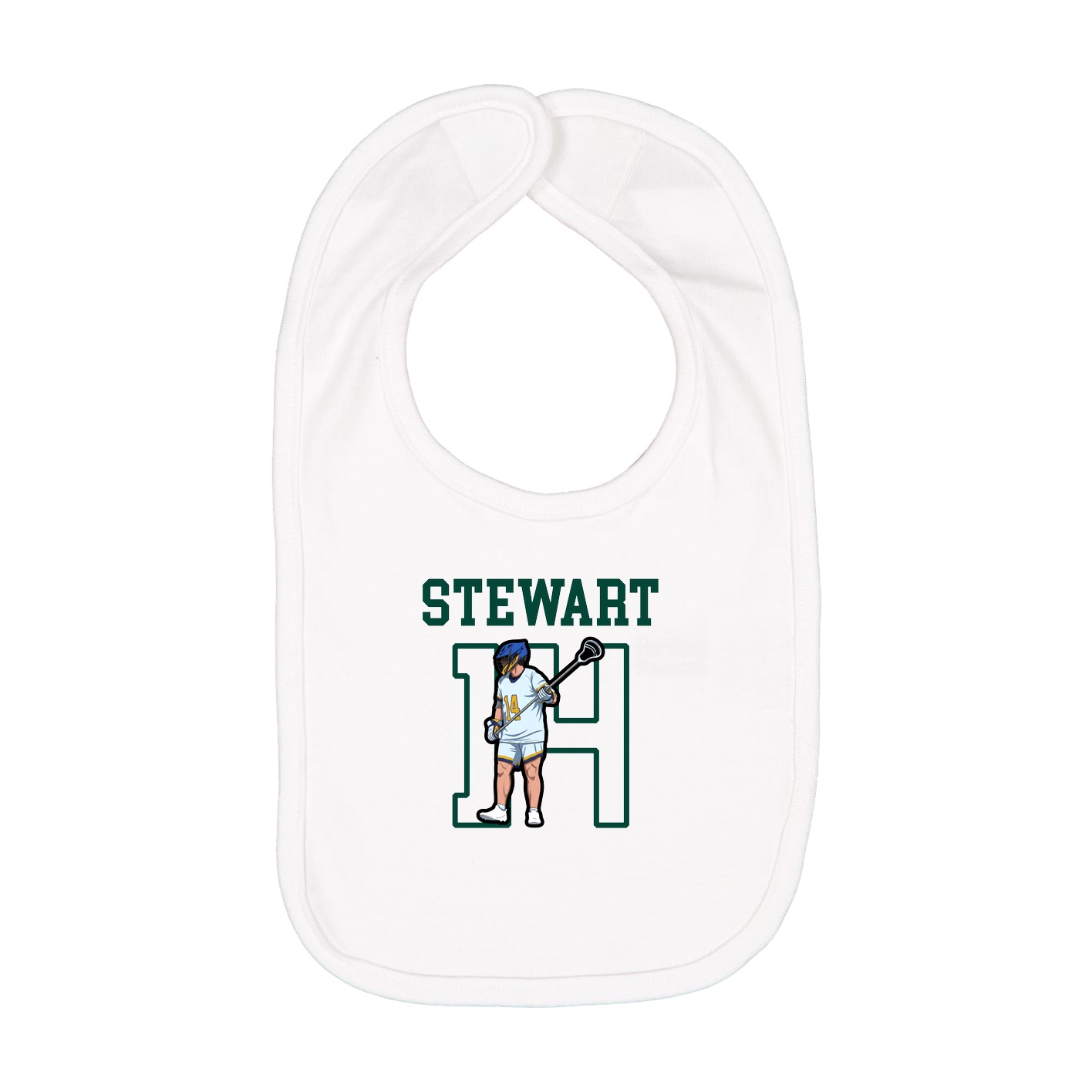 Infant Bib — Shirsey in White