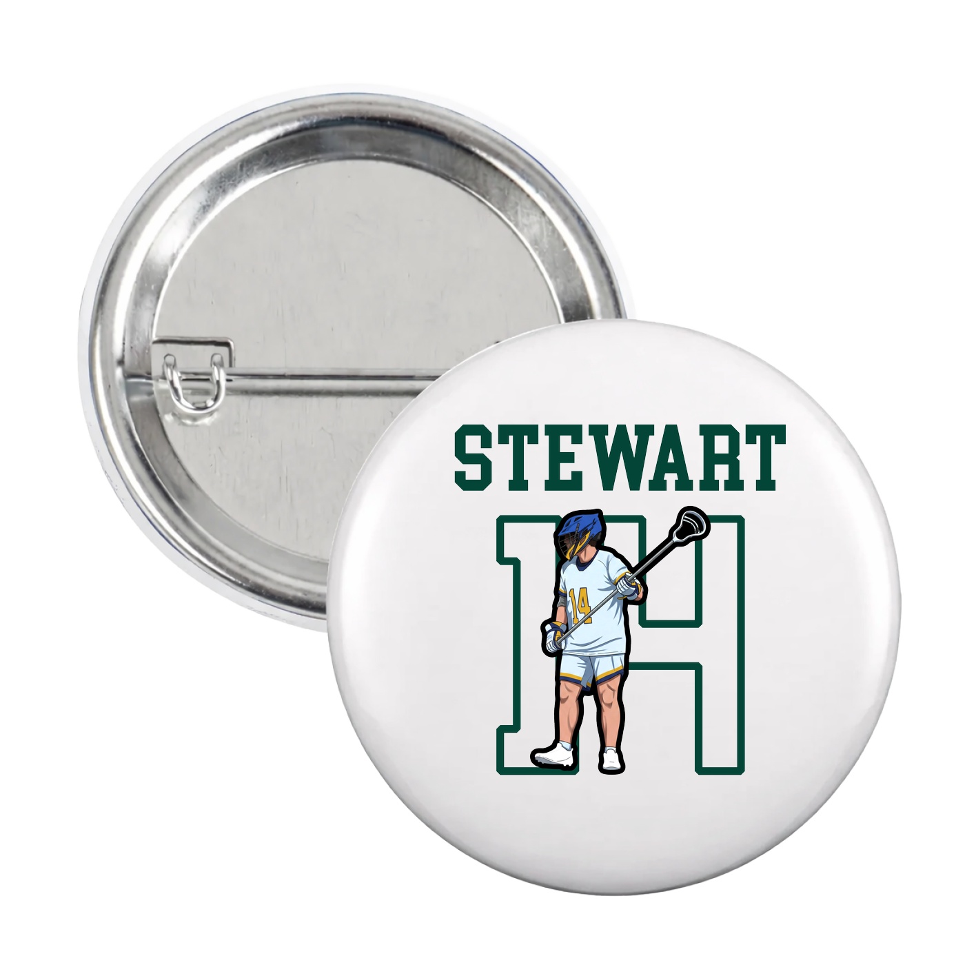 Game Day Button — Shirsey in White