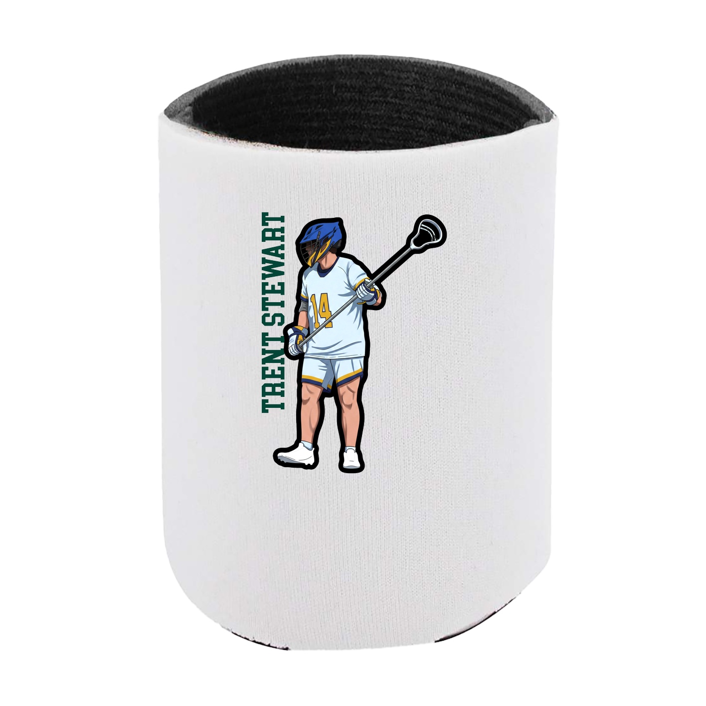 Can Holder — Name Vertical in White