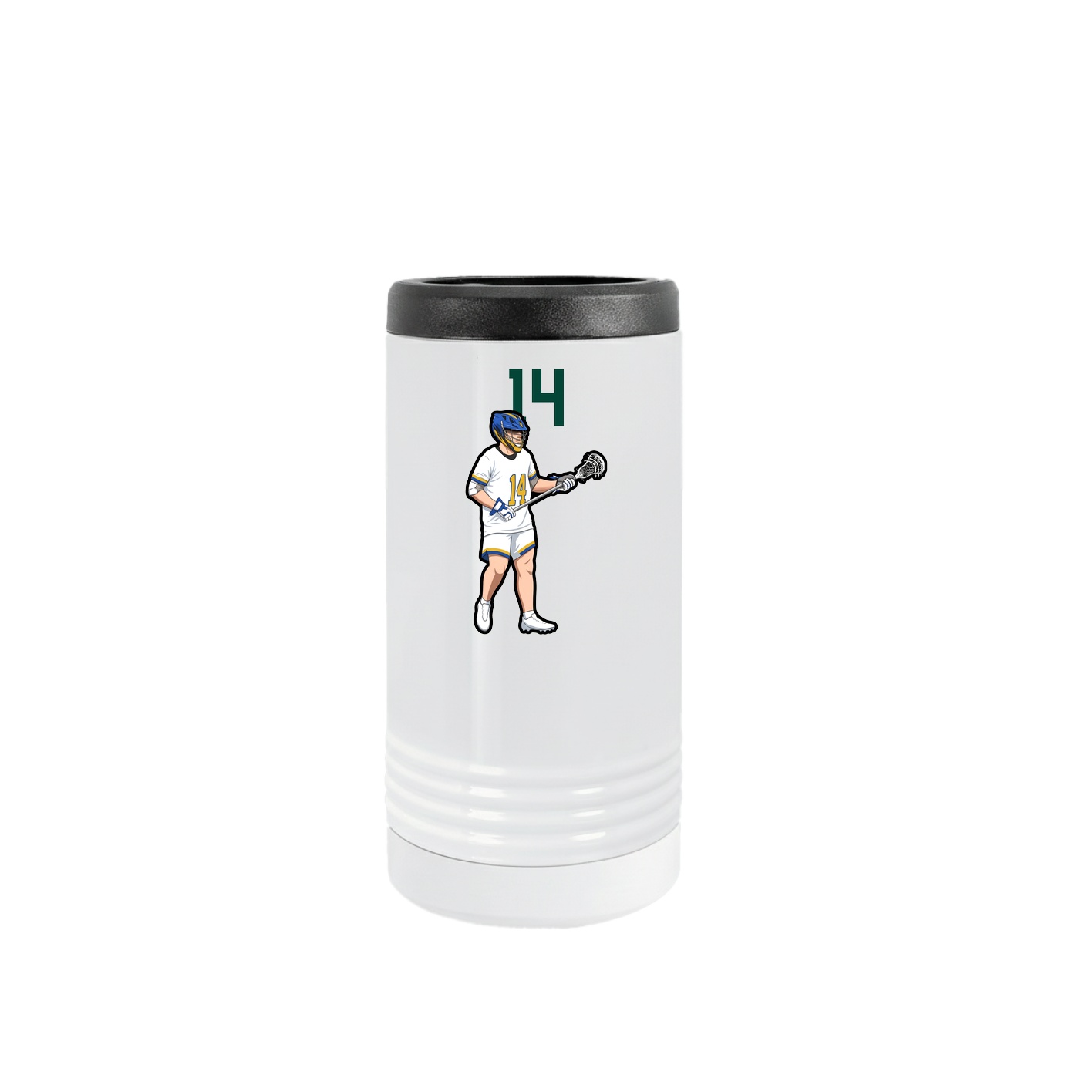 Slim Beverage Holder — Number Top in White
