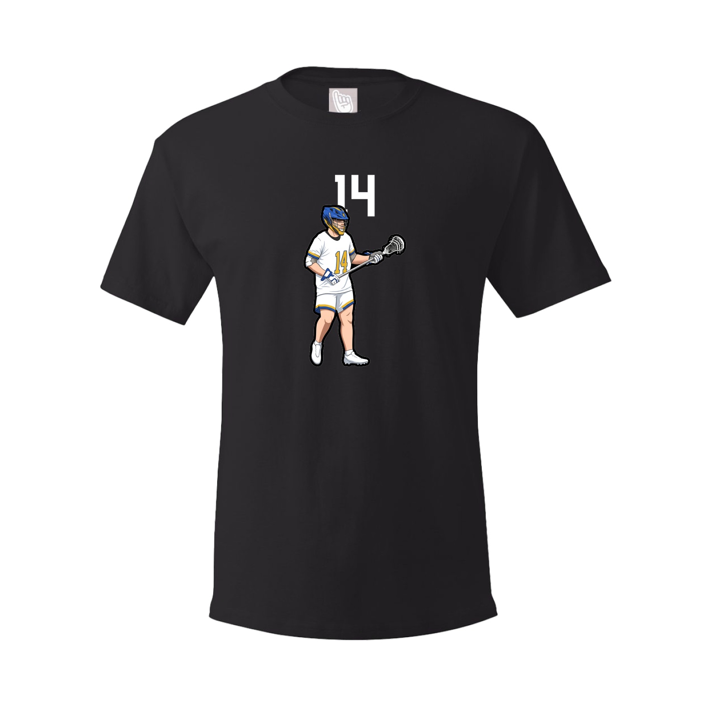 Youth Tee — Number Top in Black
