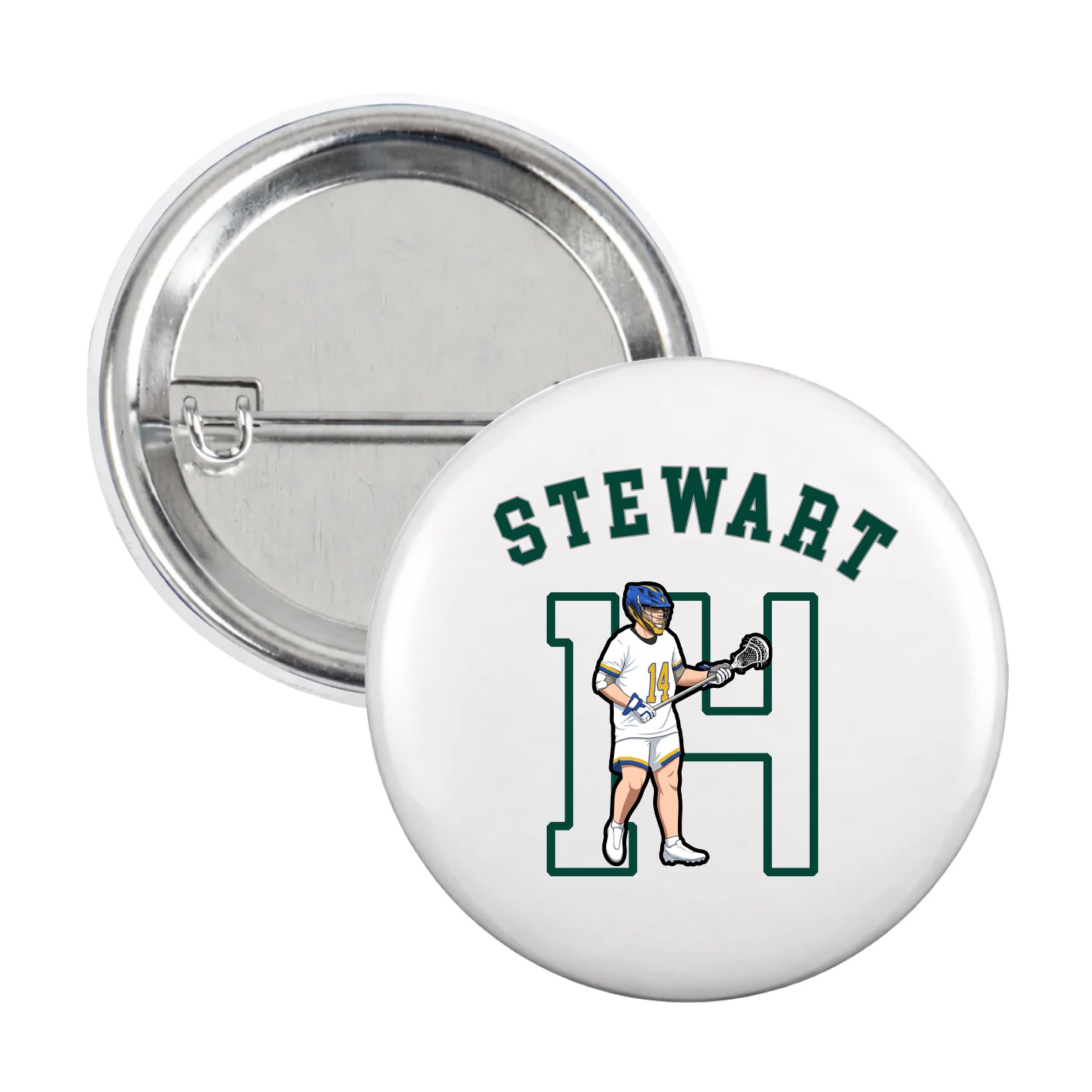 Game Day Button — Shirsey Arch in White
