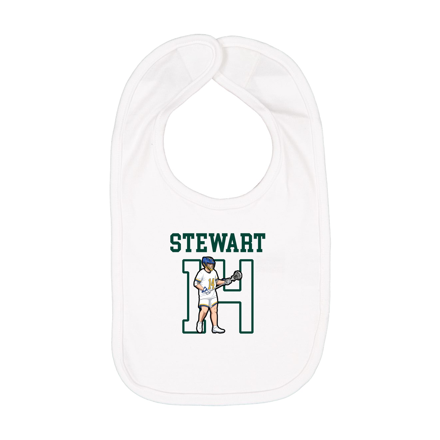 Infant Bib — Shirsey in White