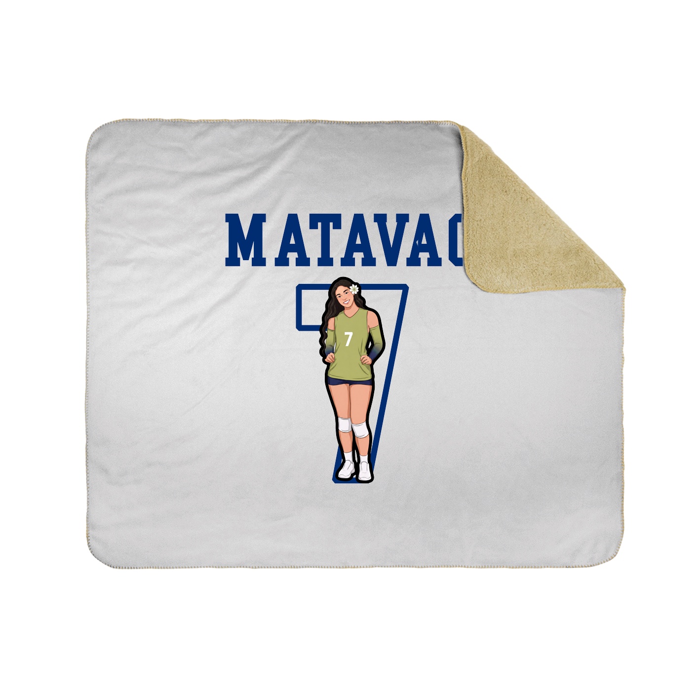 Throw Blanket — Shirsey in White