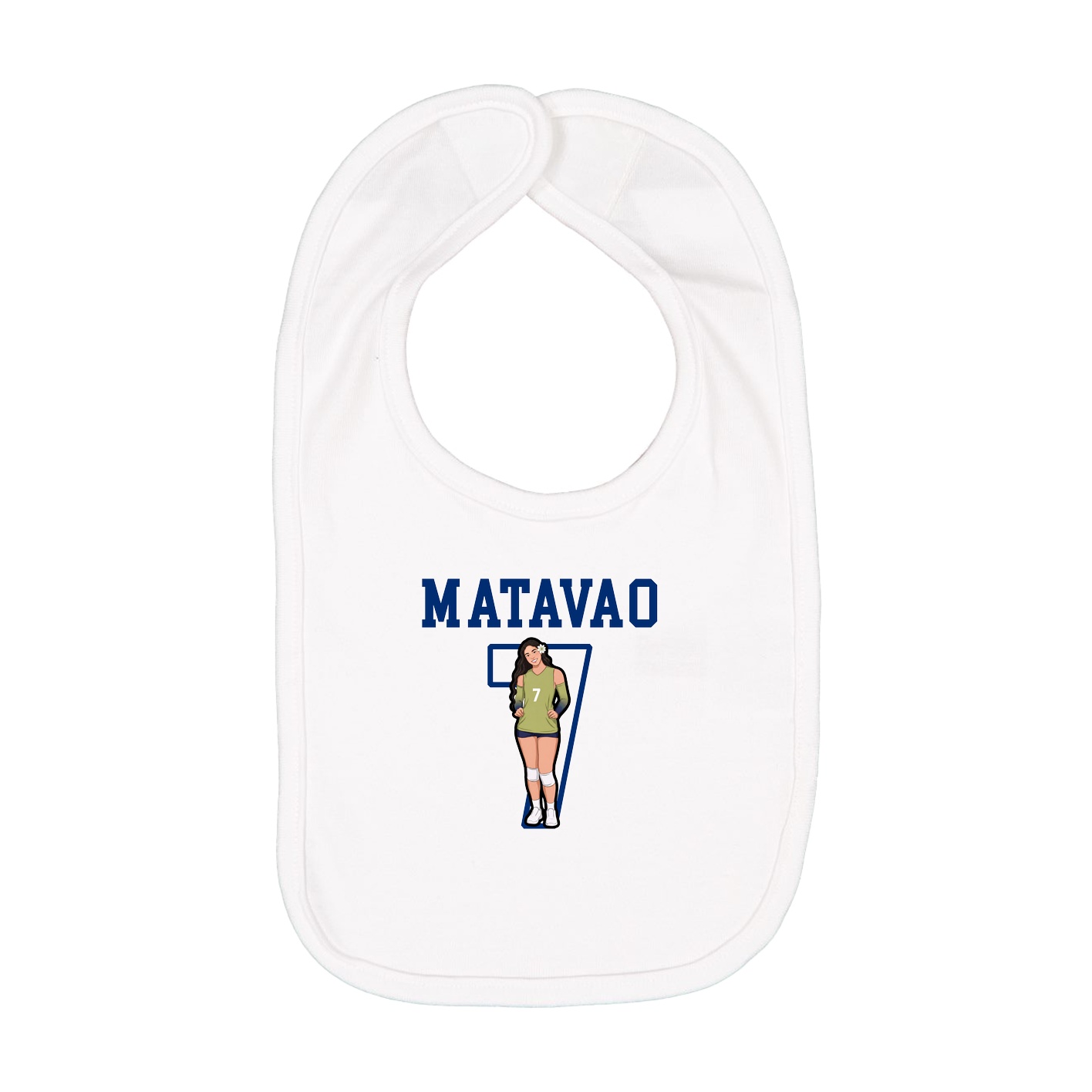 Infant Bib — Shirsey in White