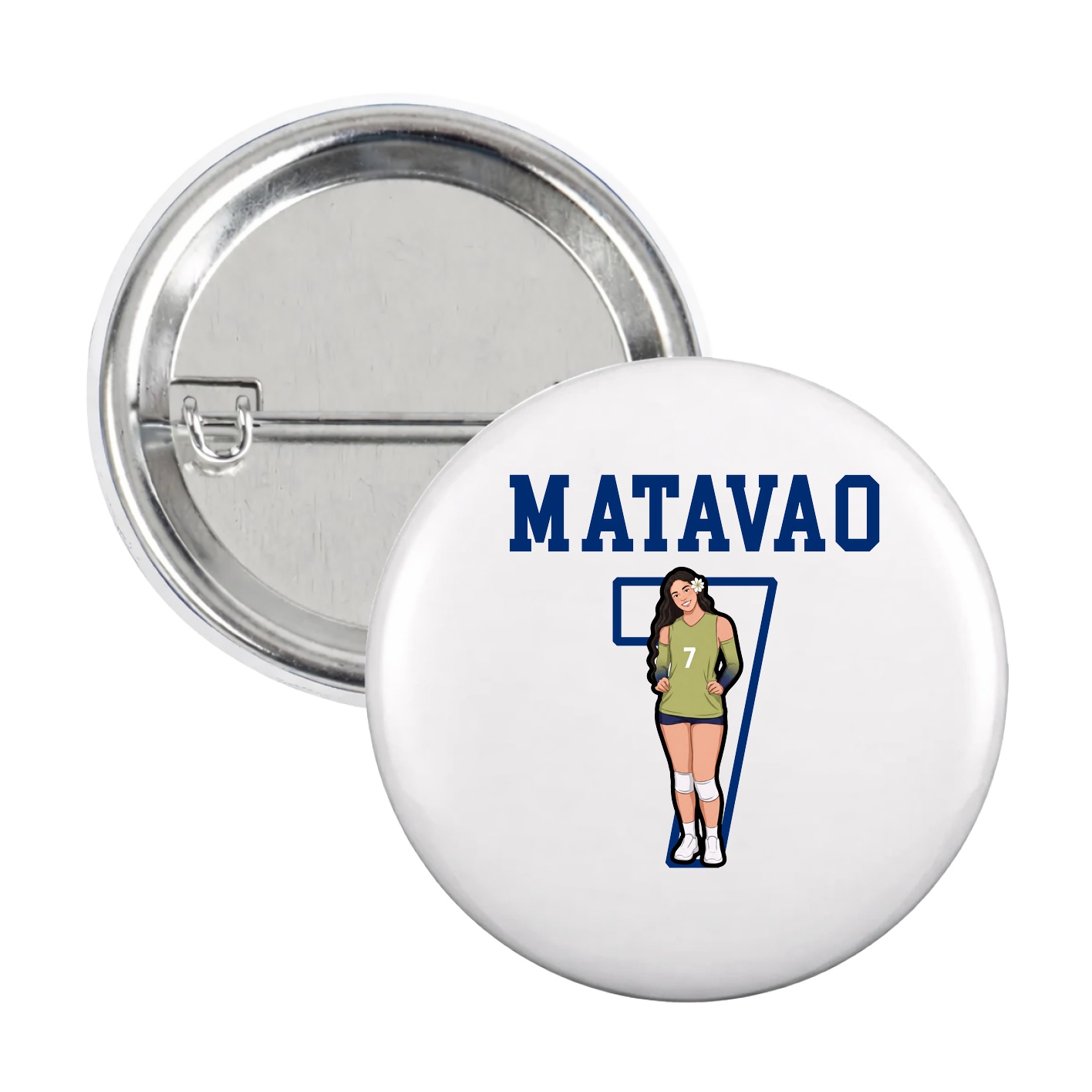 Game Day Button — Shirsey in White