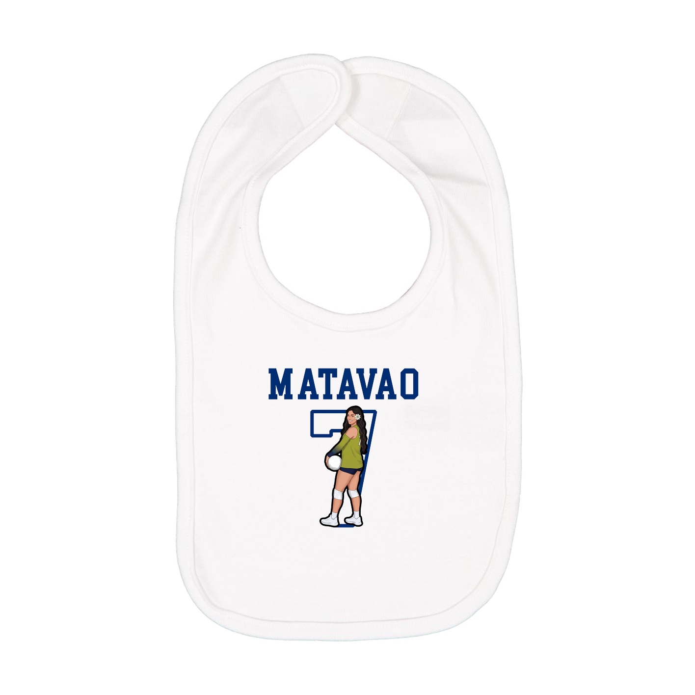 Infant Bib — Shirsey in White