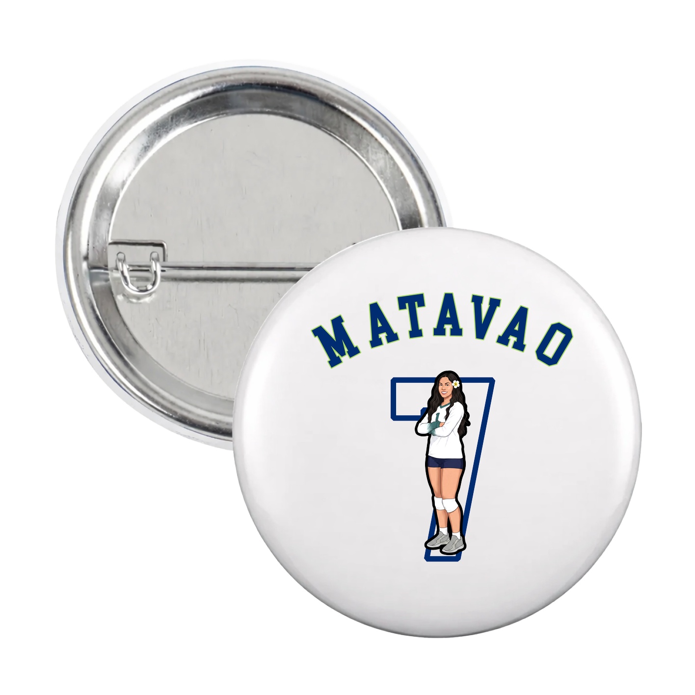 Game Day Button — Shirsey Arch in White