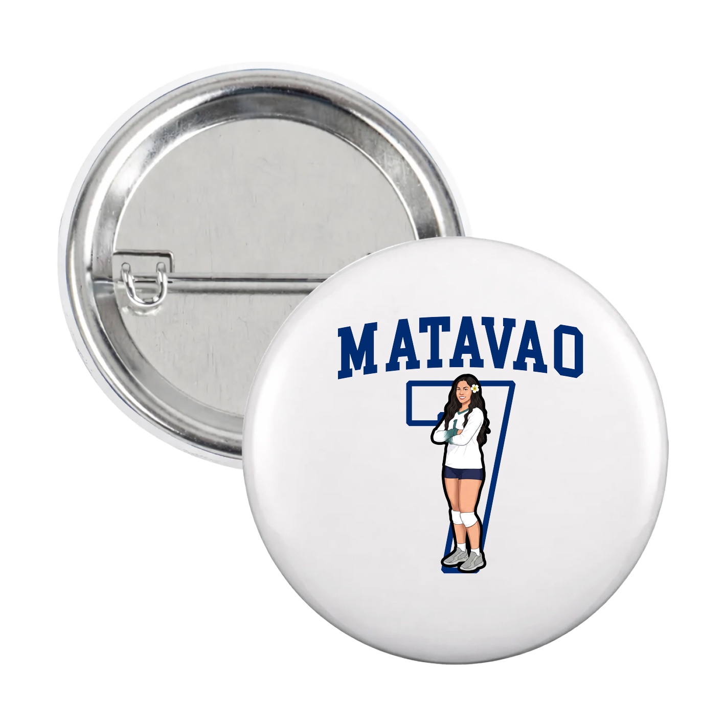 Game Day Button — Shirsey in White