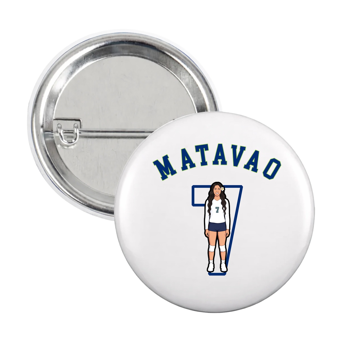 Game Day Button — Shirsey Arch in White