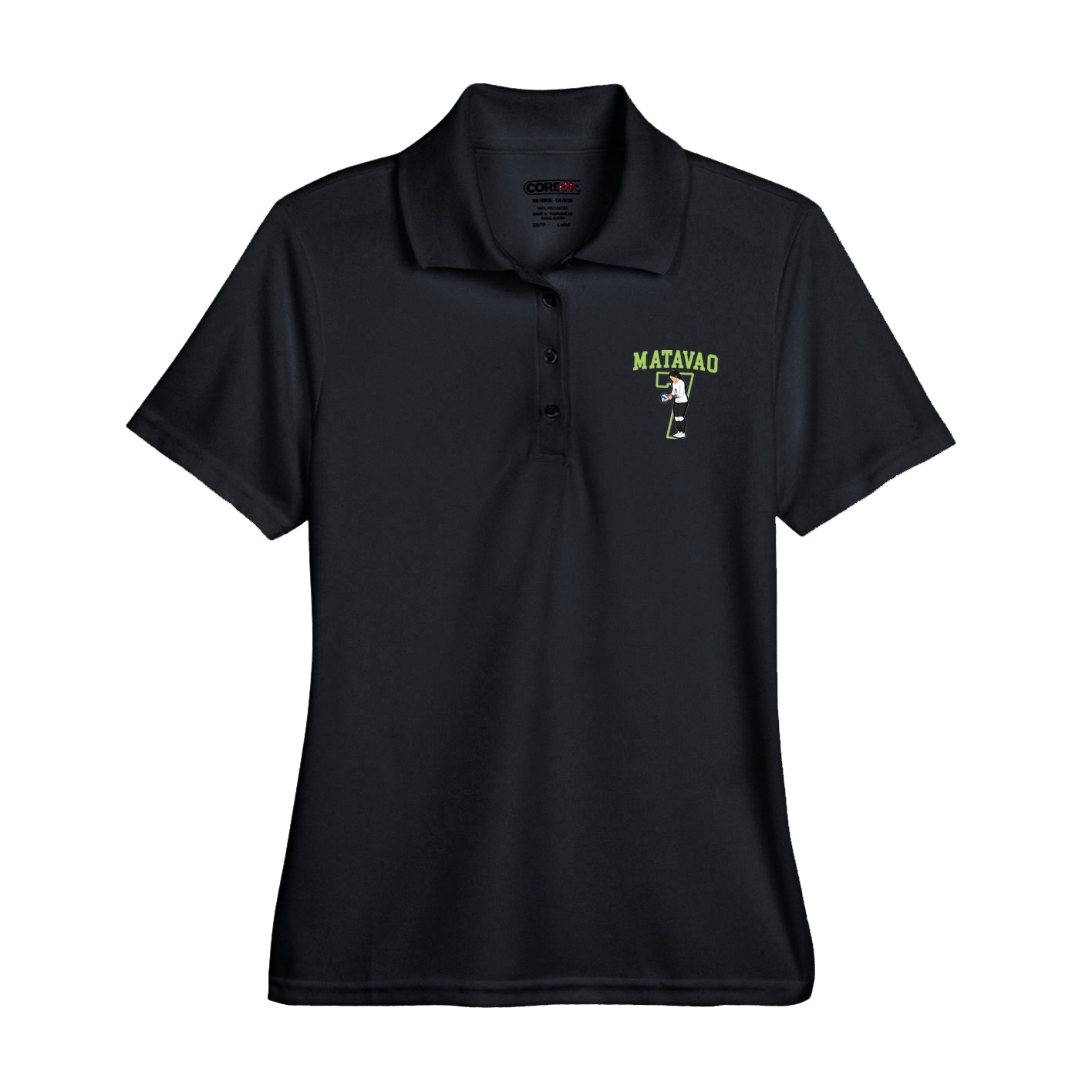 Womens Performance Polo — Shirsey in Black