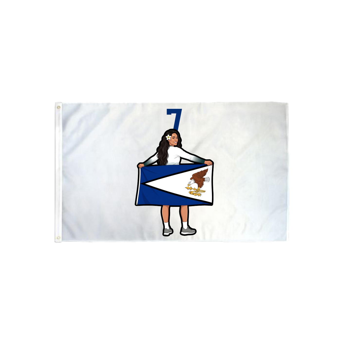 3x5 Flag — Number Top in Classic