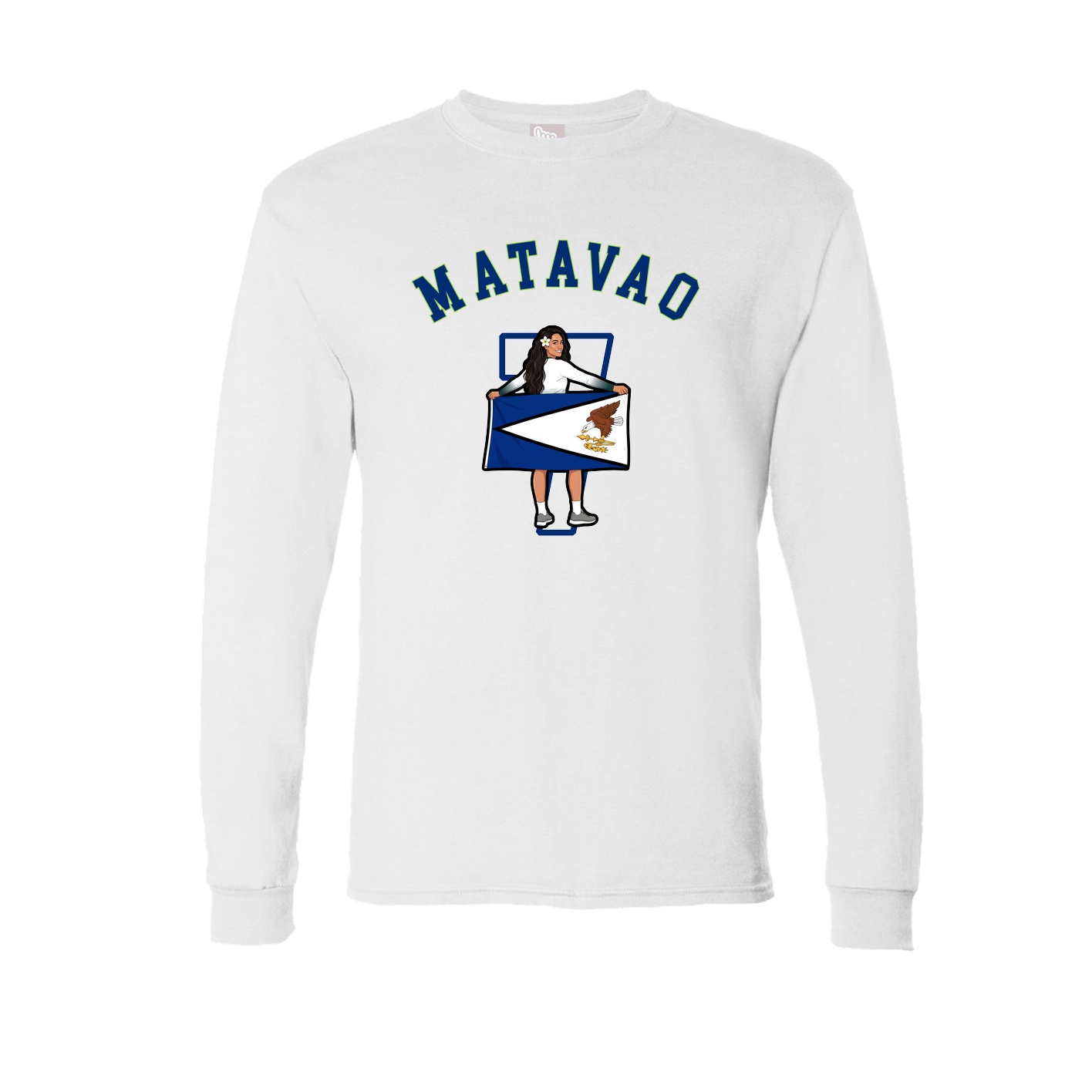 Long Sleeve Tee — Shirsey Arch in White