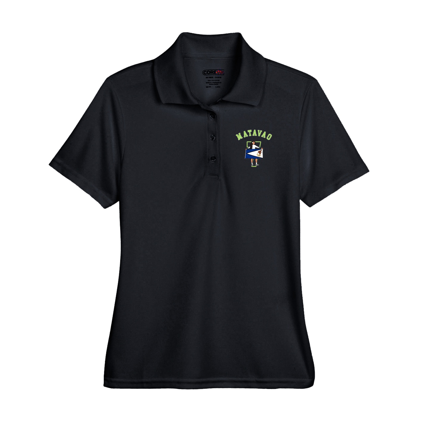 Performance Polo — Shirsey Arch in Black