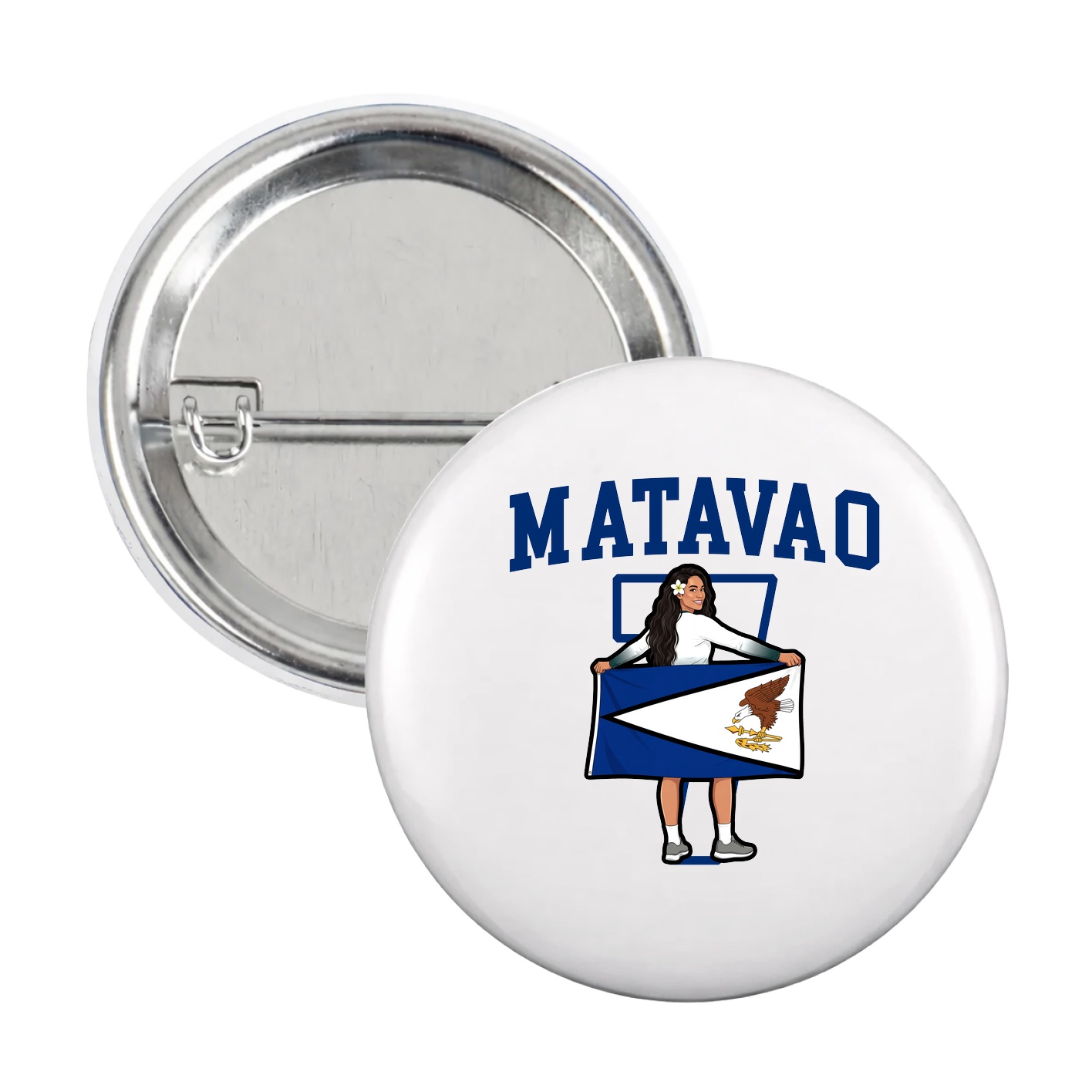 Game Day Button — Shirsey in White