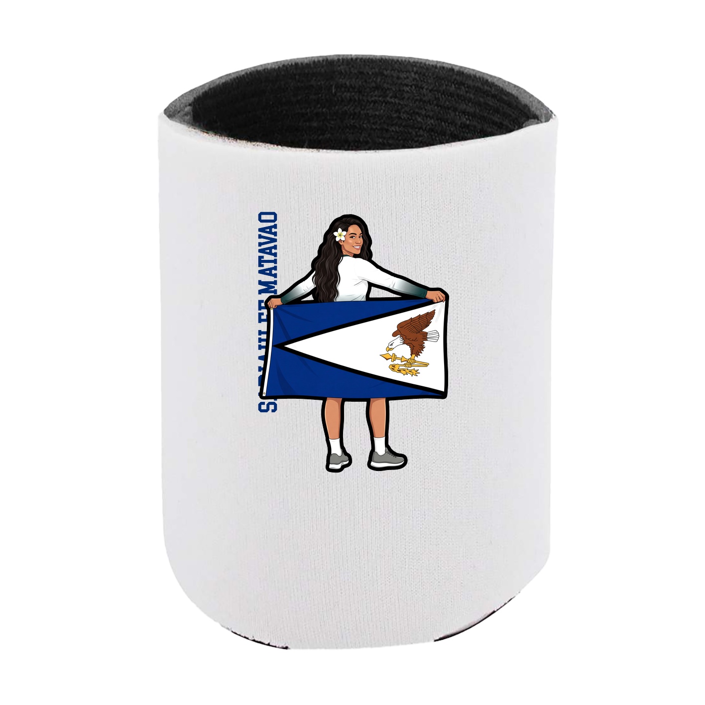 Can Holder — Name Vertical in White