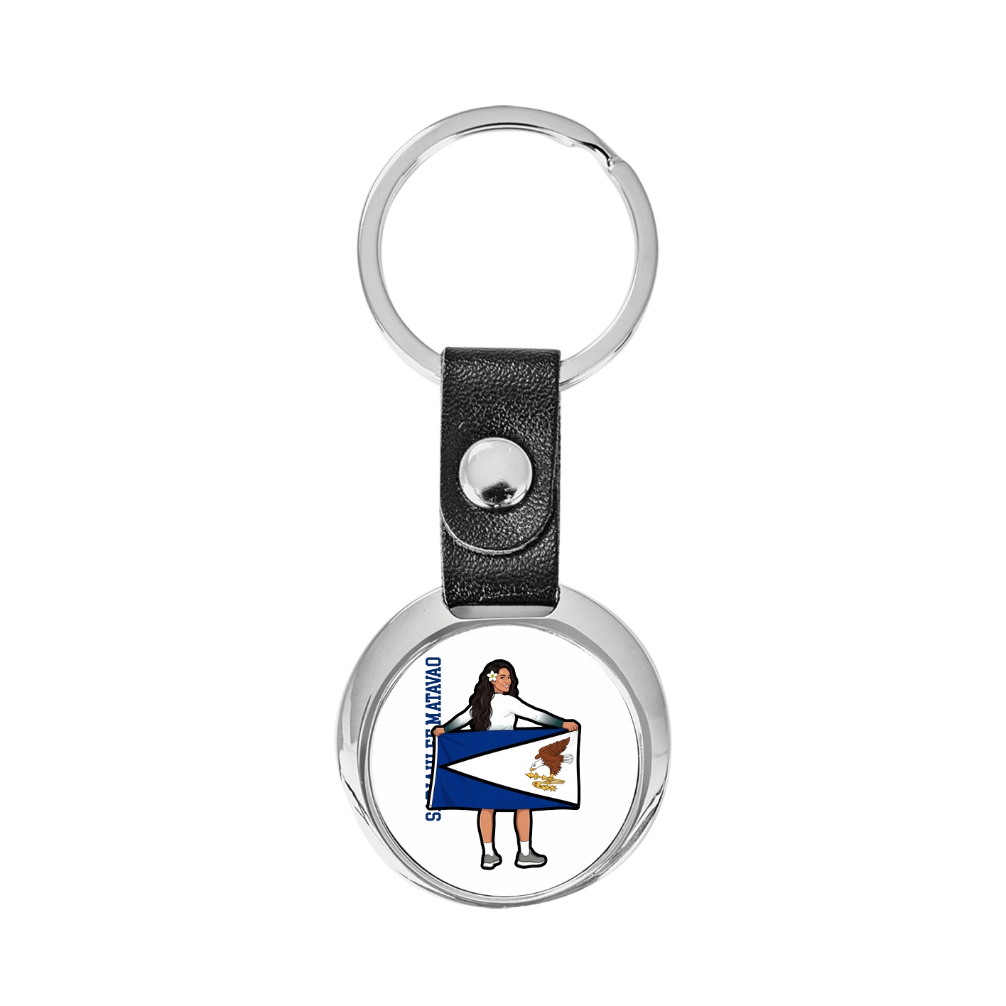 Key Chain — Name Vertical in Classic