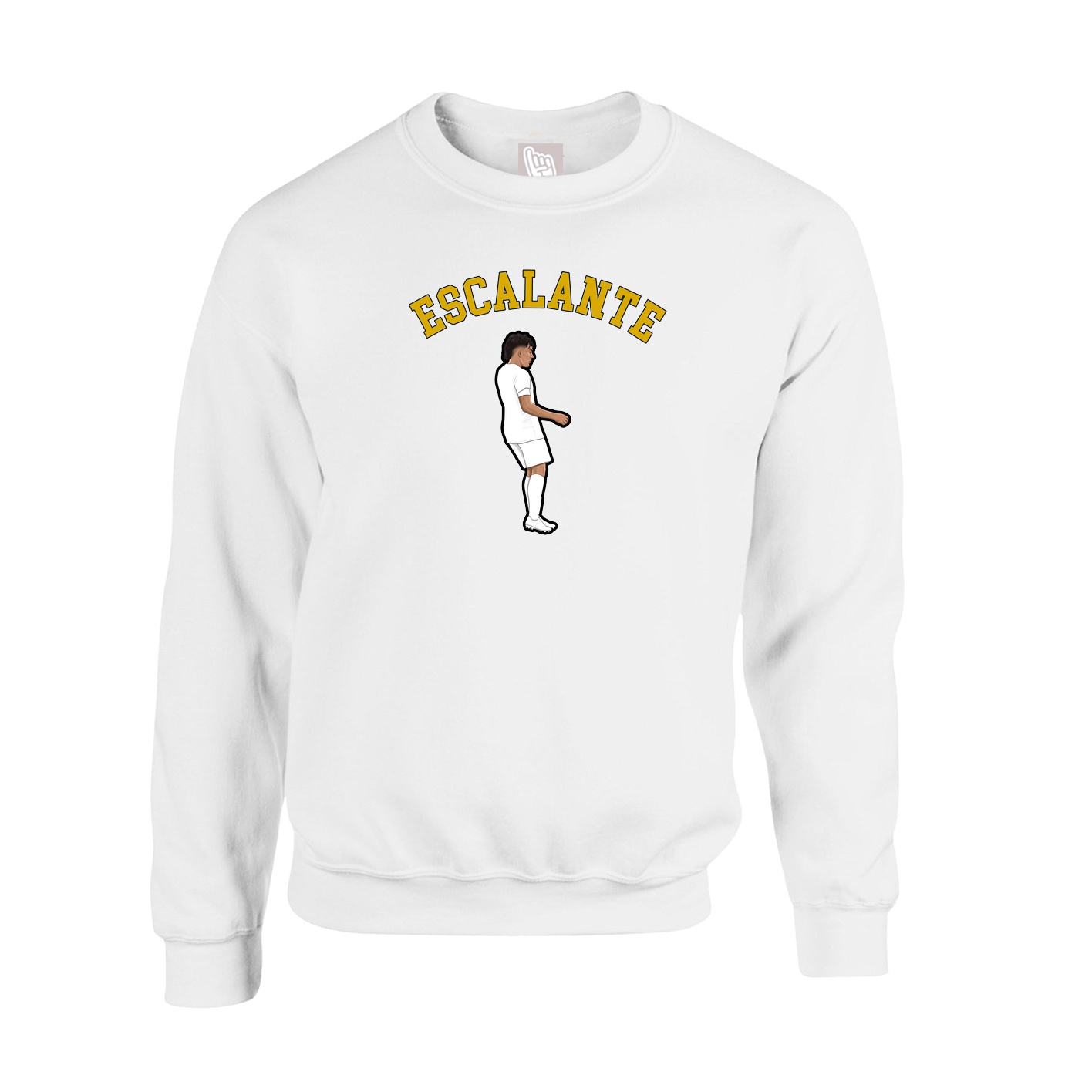 Fleece Crew — Shirsey Arch in White