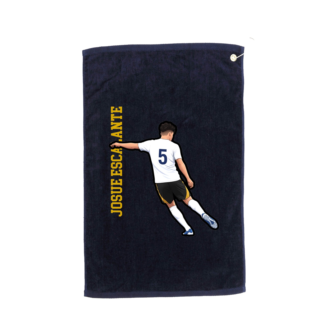 Golf Towel — Name Vertical in Navy