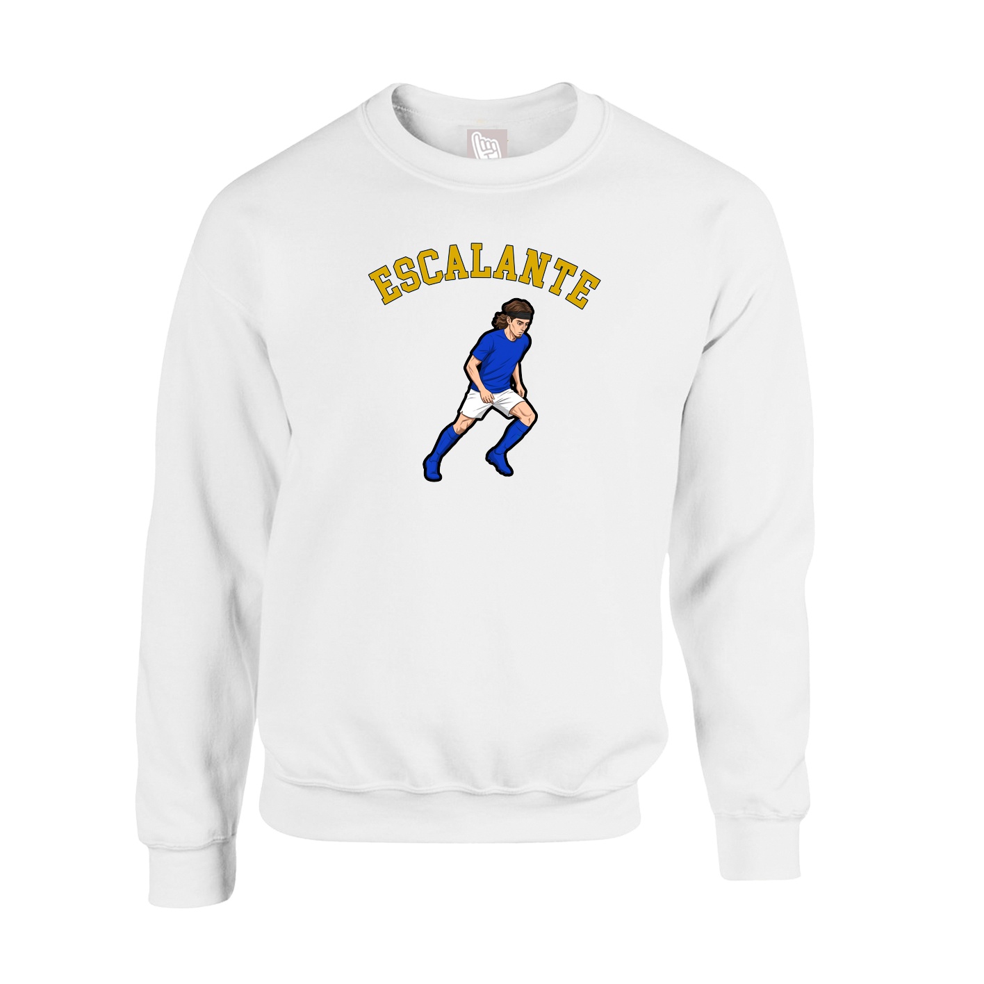 Fleece Crew — Shirsey Arch in White