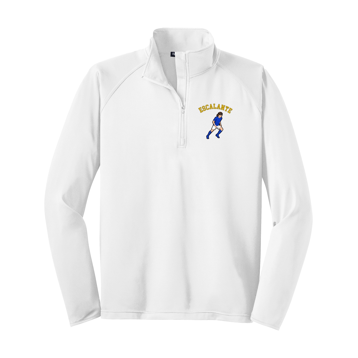 Q-Zip Pullover — Shirsey Arch in White