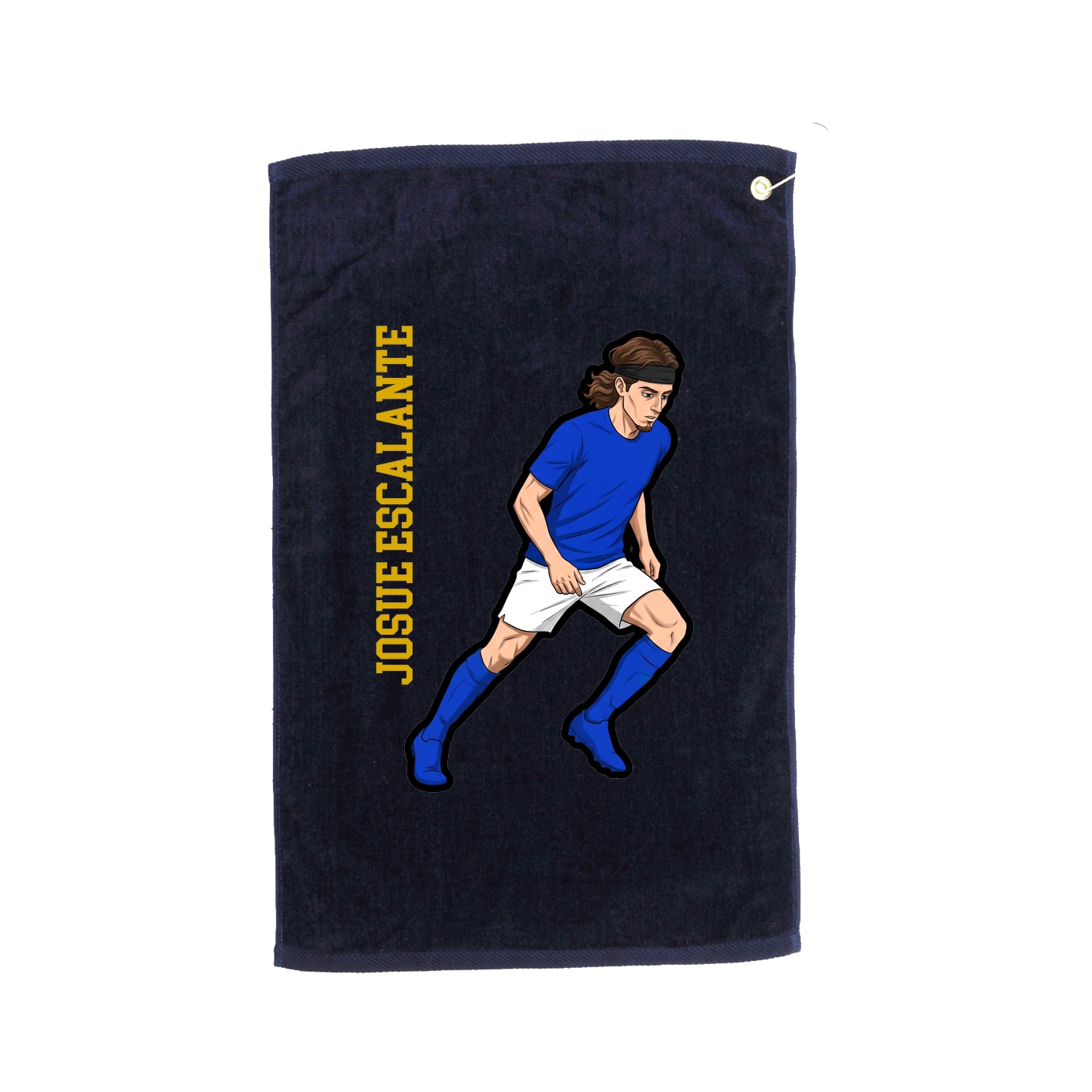 Golf Towel — Name Vertical in Navy