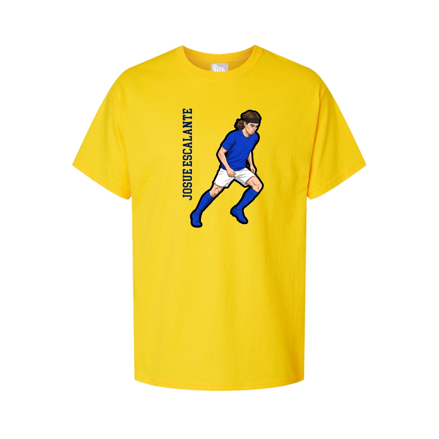 Youth Tee — Name Vertical in Gold