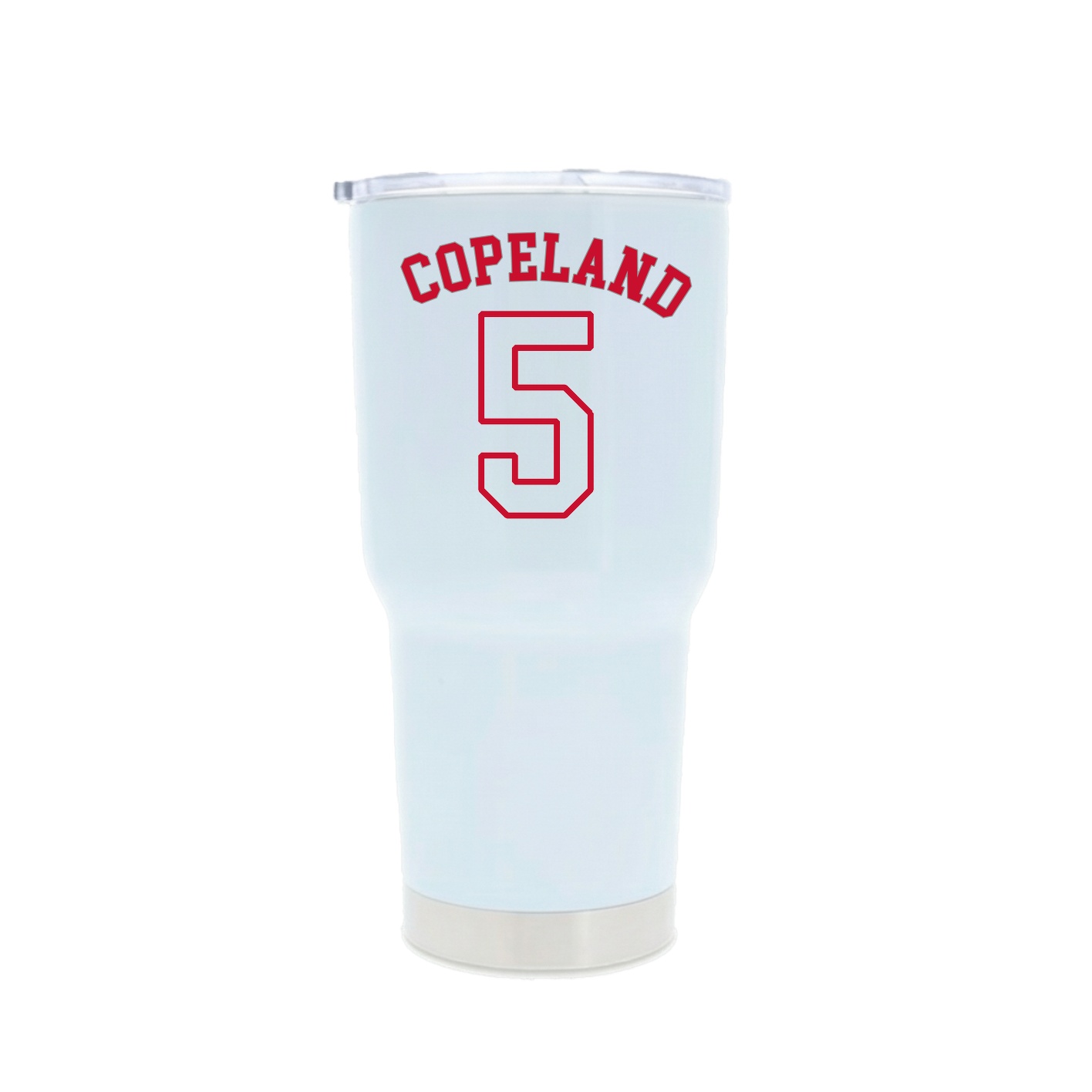 30oz Stainless Steel Tumbler — Shirsey Arch in White