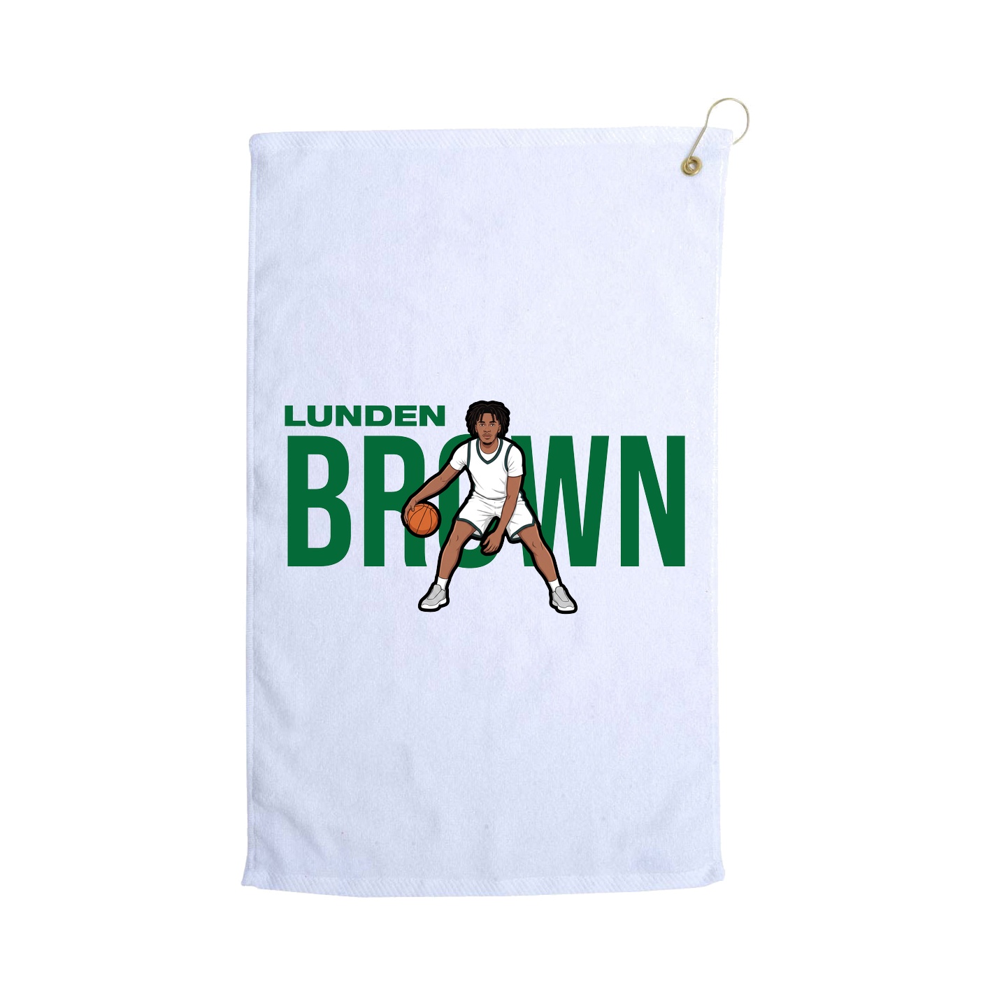 Golf Towel — Player Name in White
