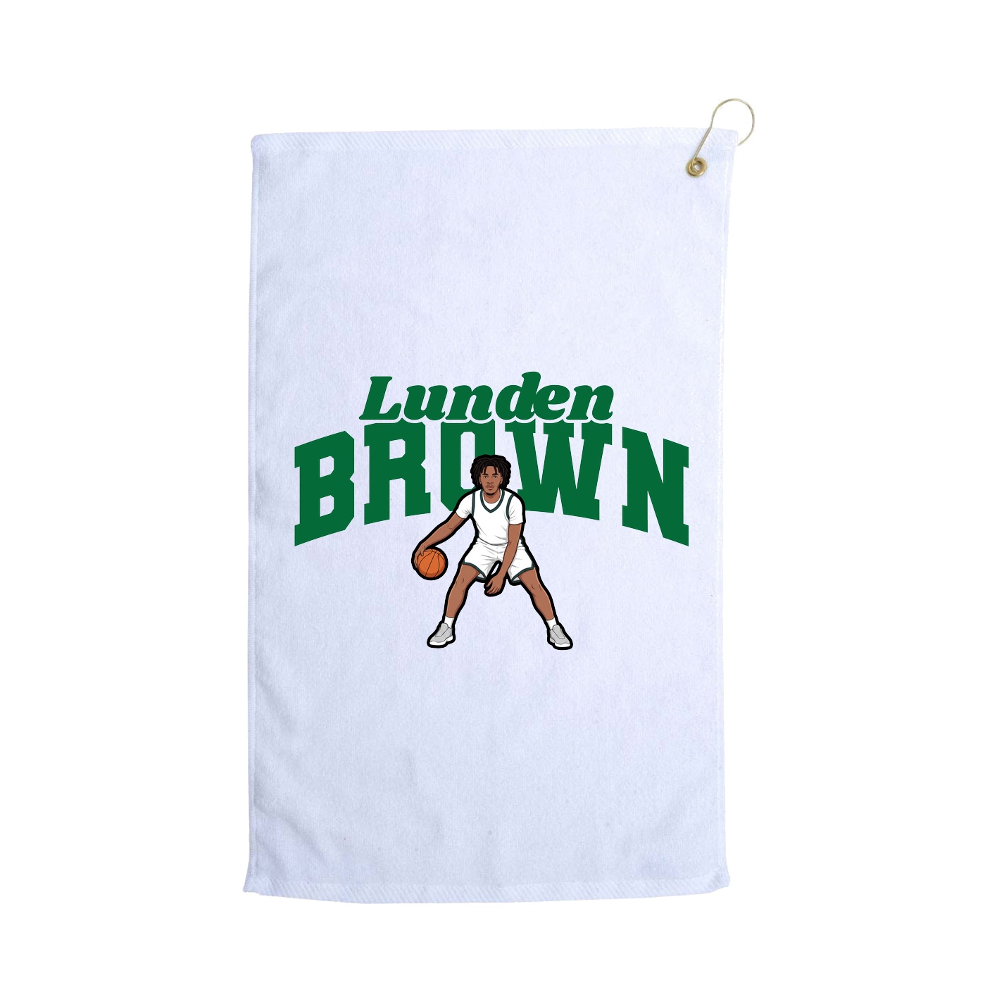Golf Towel — Signature Arch in White